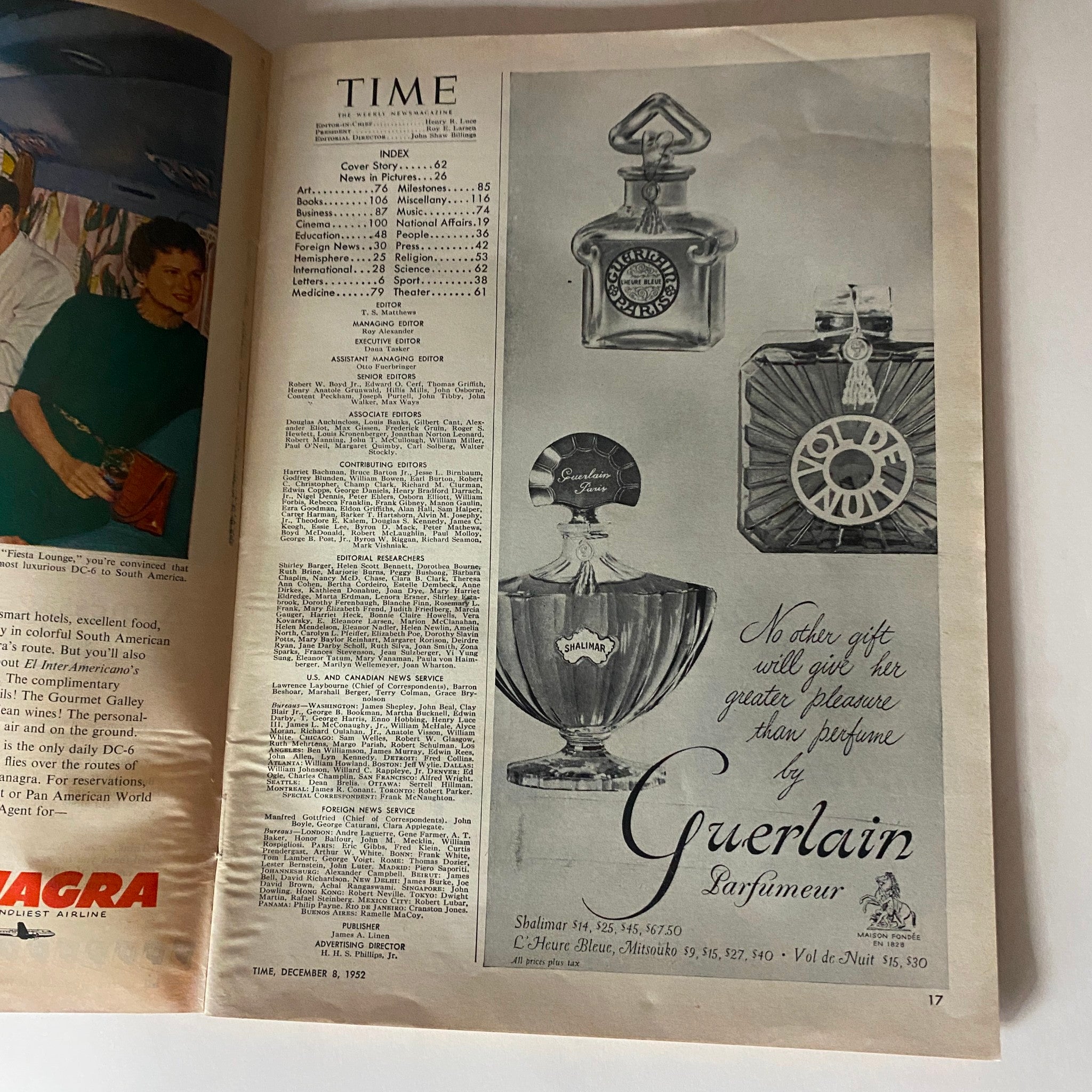 VTG Time Magazine December 8, 1952 Vol 60 No. 23 Space Pioneer