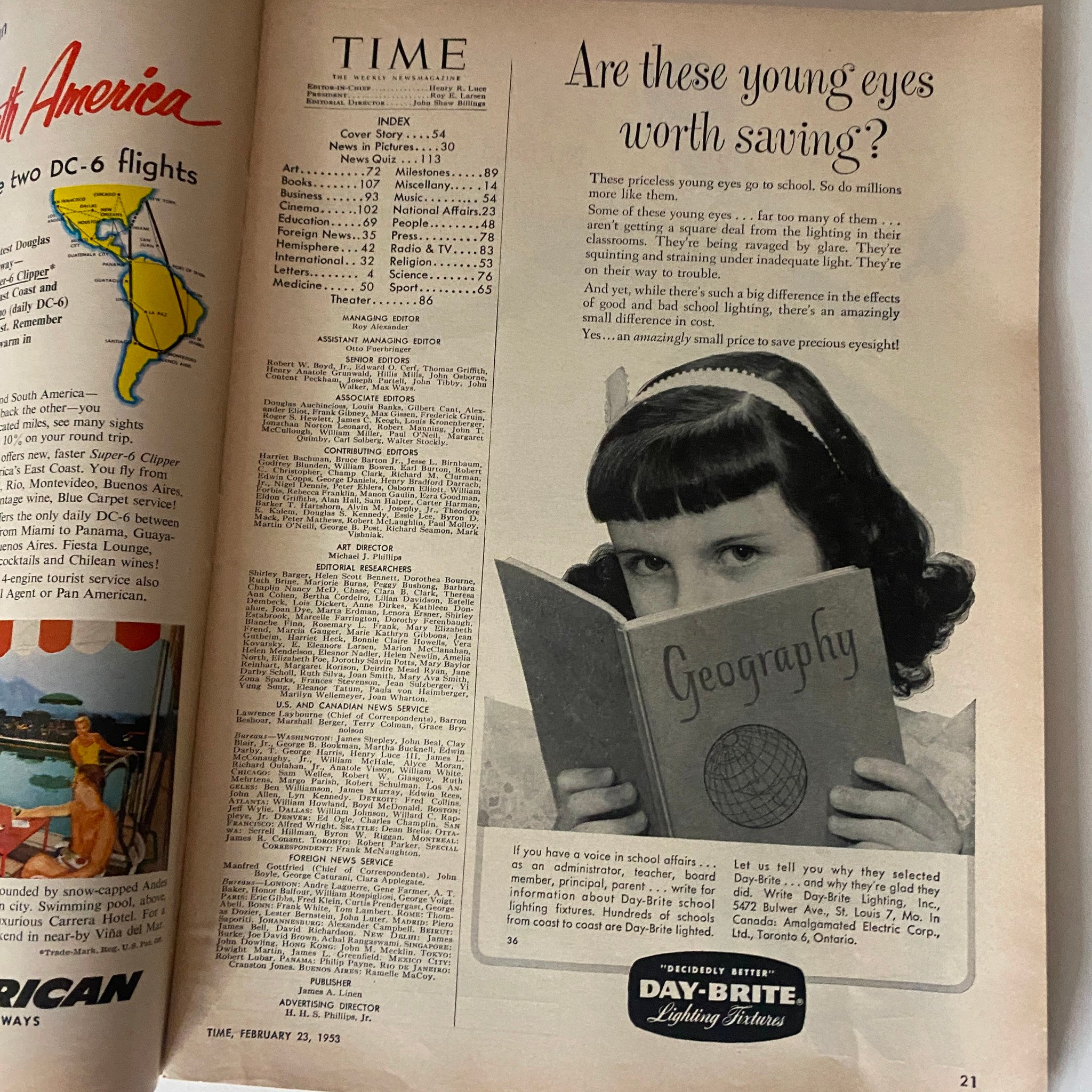 VTG Time Magazine February 23, 1953 Vol 61 No. 8 Rosemary Clooney