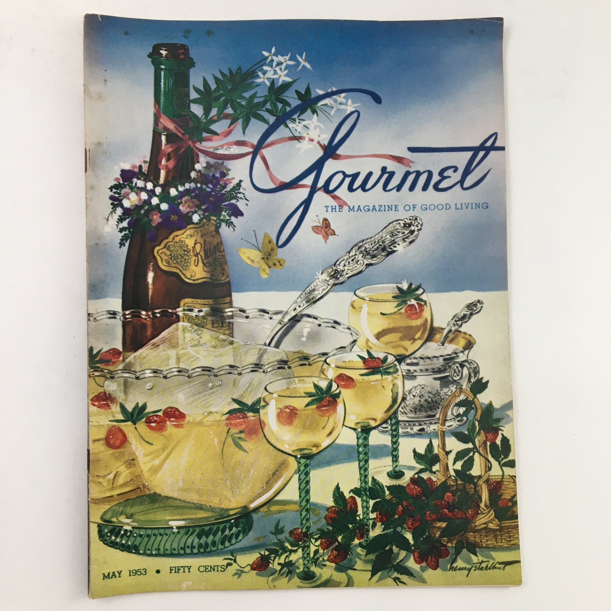 Gourmet Magazine May 1953 Vol. 13 No. 5 Log of a Seagoing Farm No Label