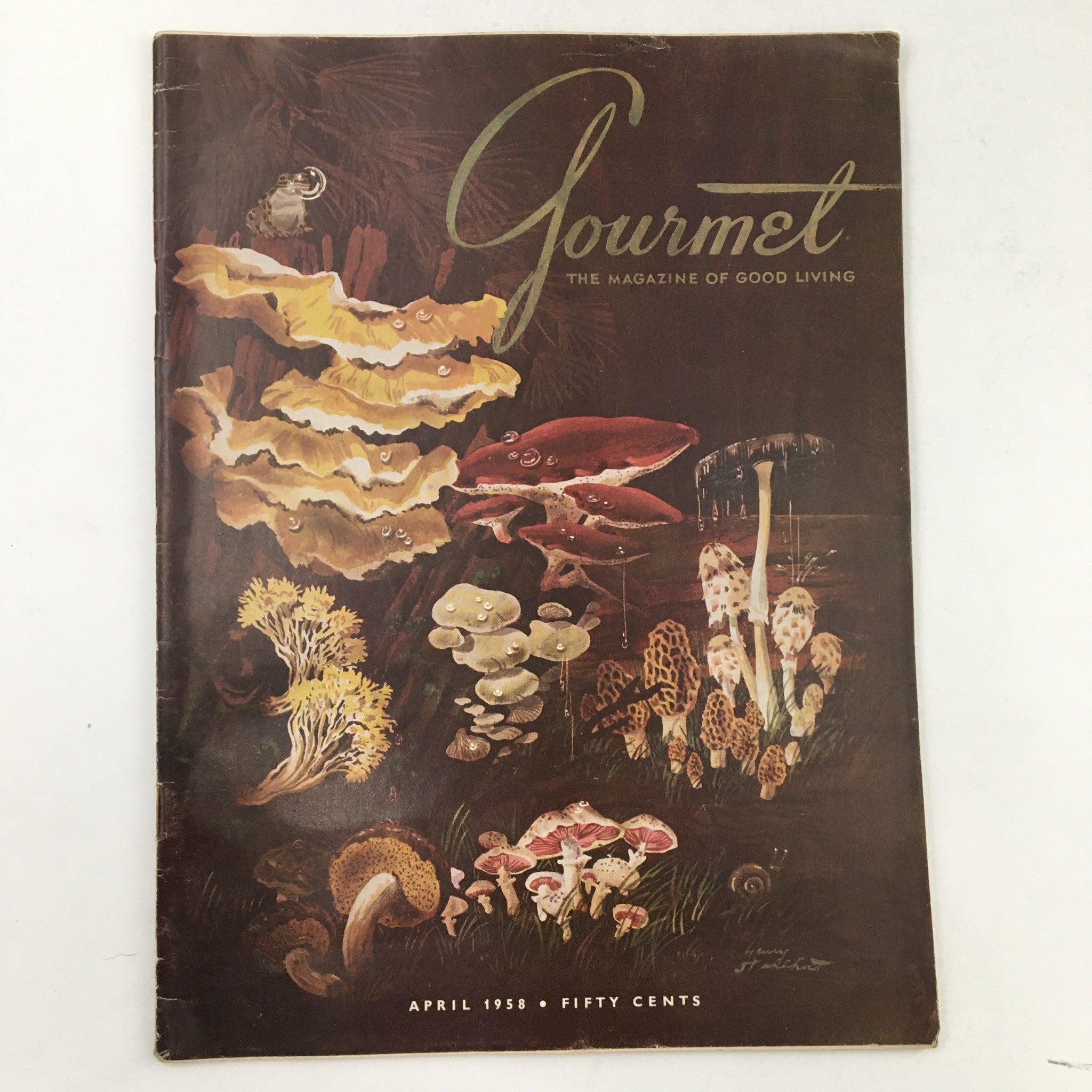 Gourmet Magazine April 1958 Vol. 18 No. 4 The New Wine of Grinzing No Label