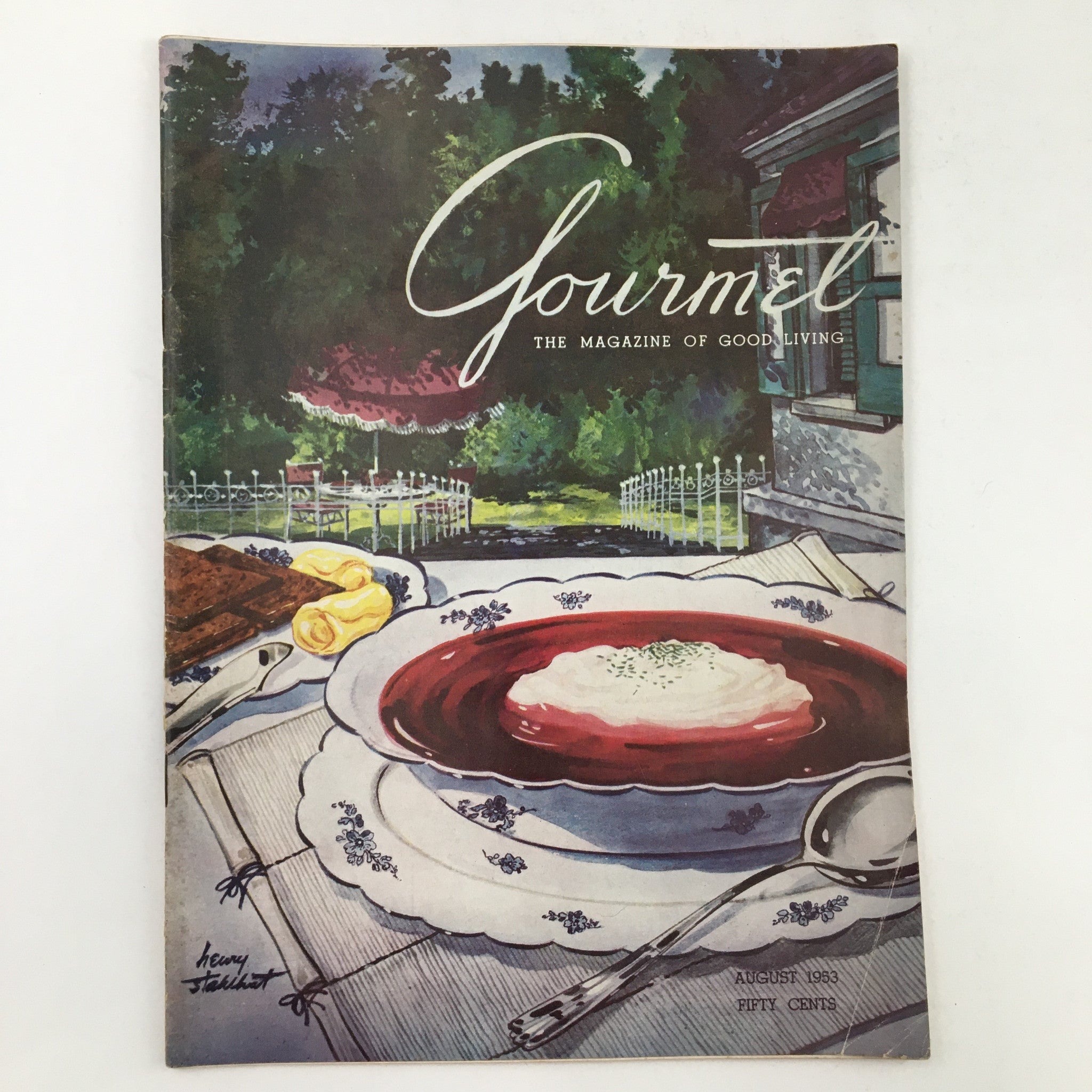 Gourmet Magazine August 1953 Sugar and Spice of Gourmet No Label