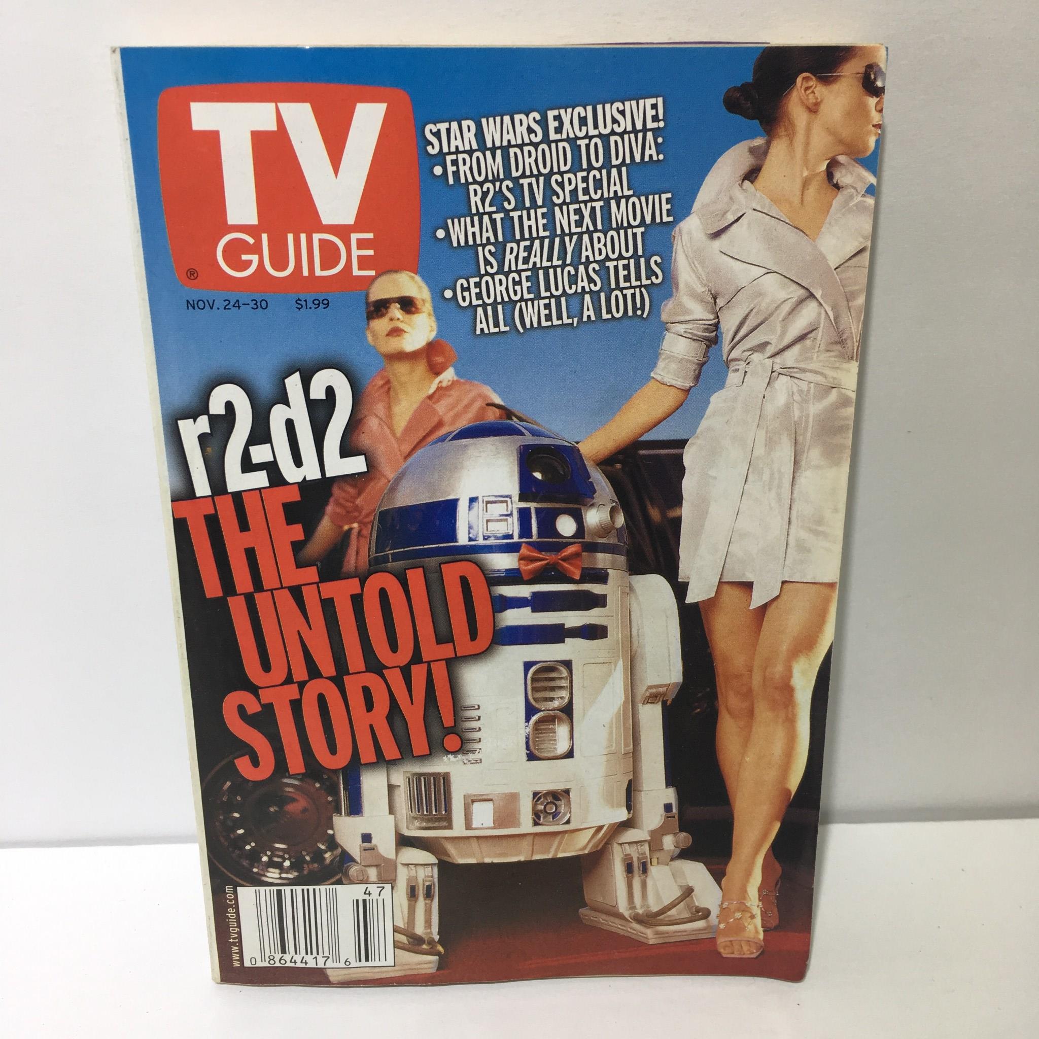 TV Guide Nov 24-30 2001 Star Wars Exclusive R2-D2 The Untold Story