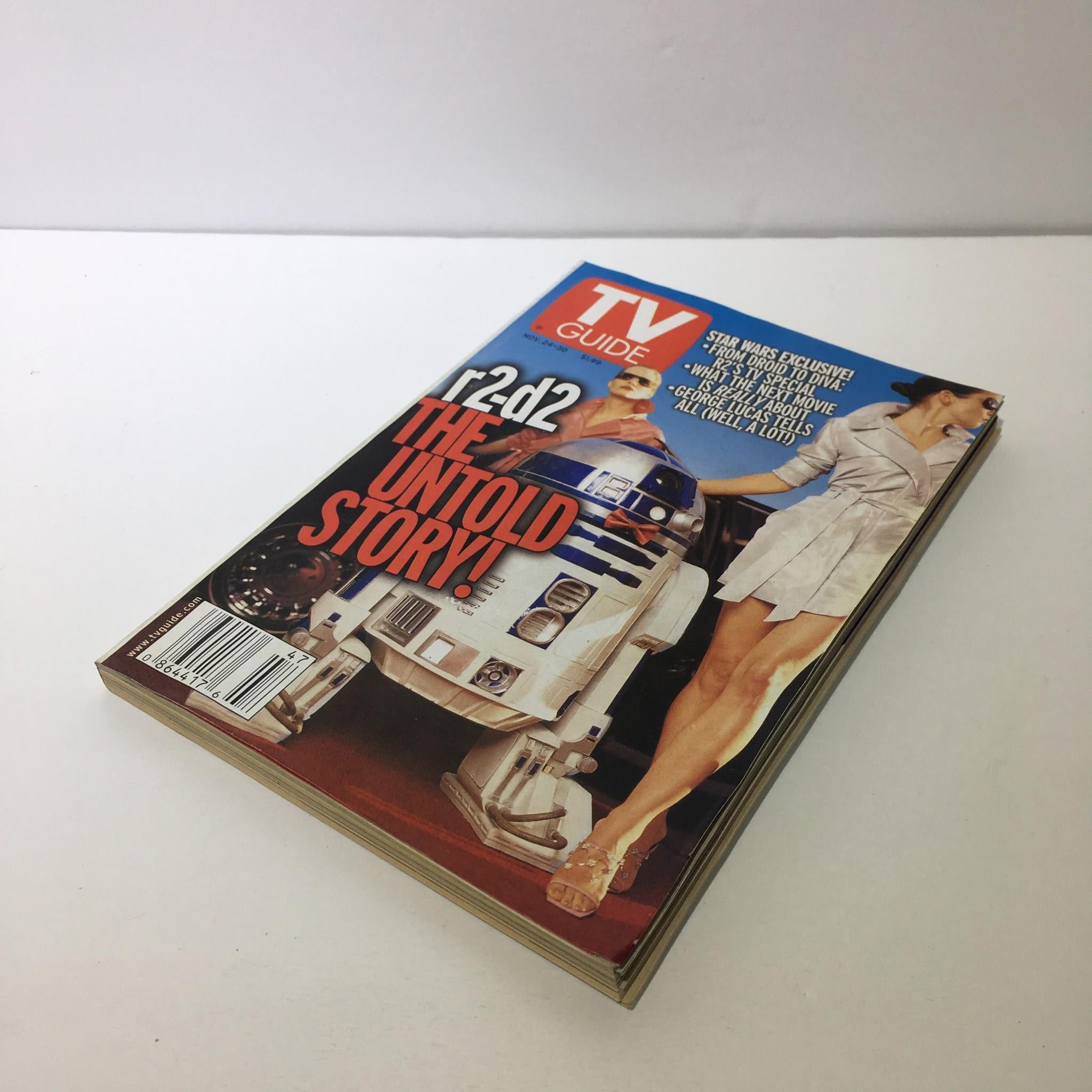 TV Guide Nov 24-30 2001 Star Wars Exclusive R2-D2 The Untold Story