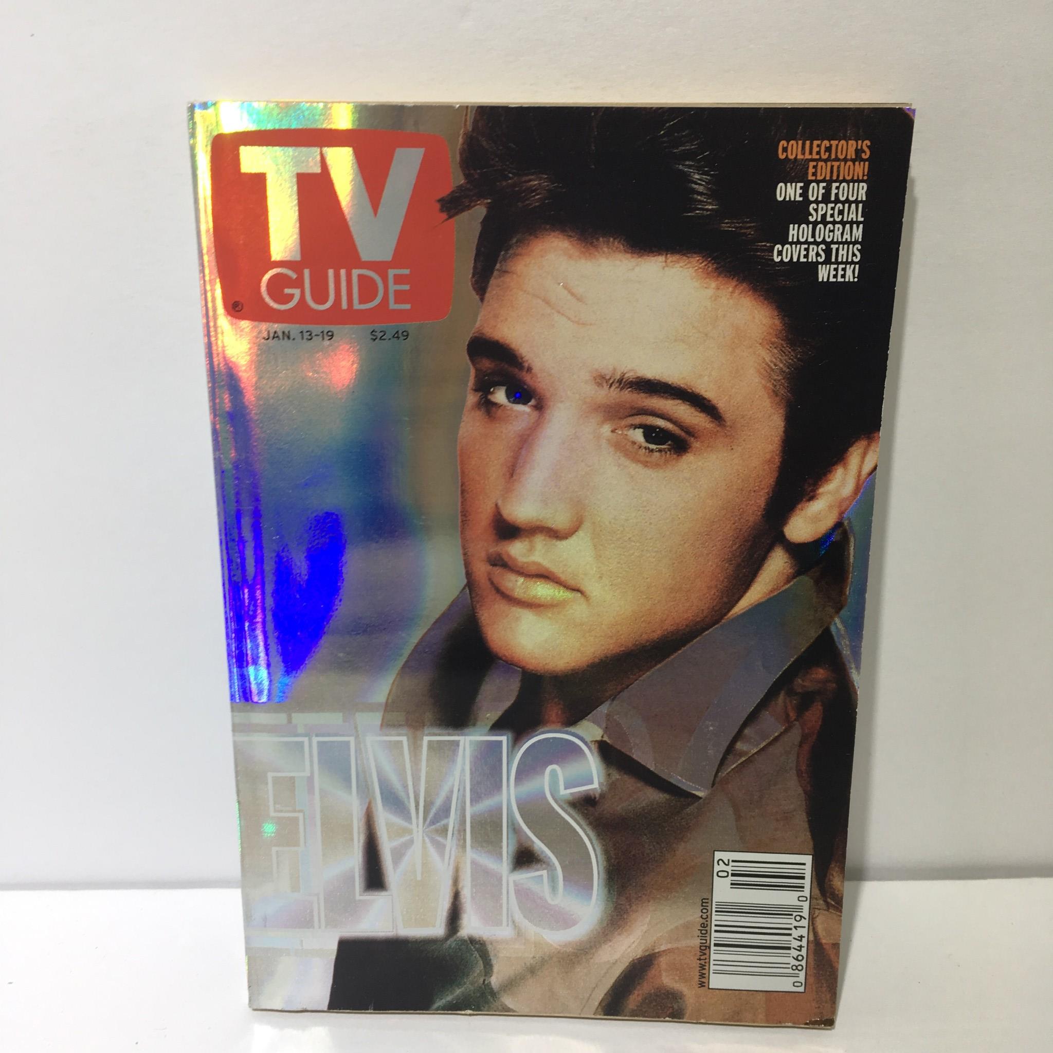 TV Guide Jan 13-19 2001 Elvis Presley Cover