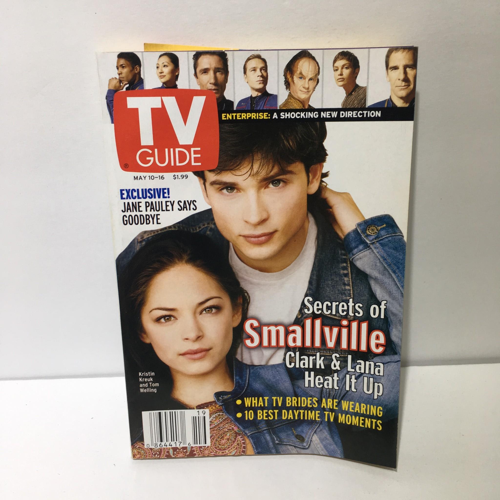 TV Guide May 10-16 2003 Kristin Kreuk & Tom Welling Secret of Smallville Cover