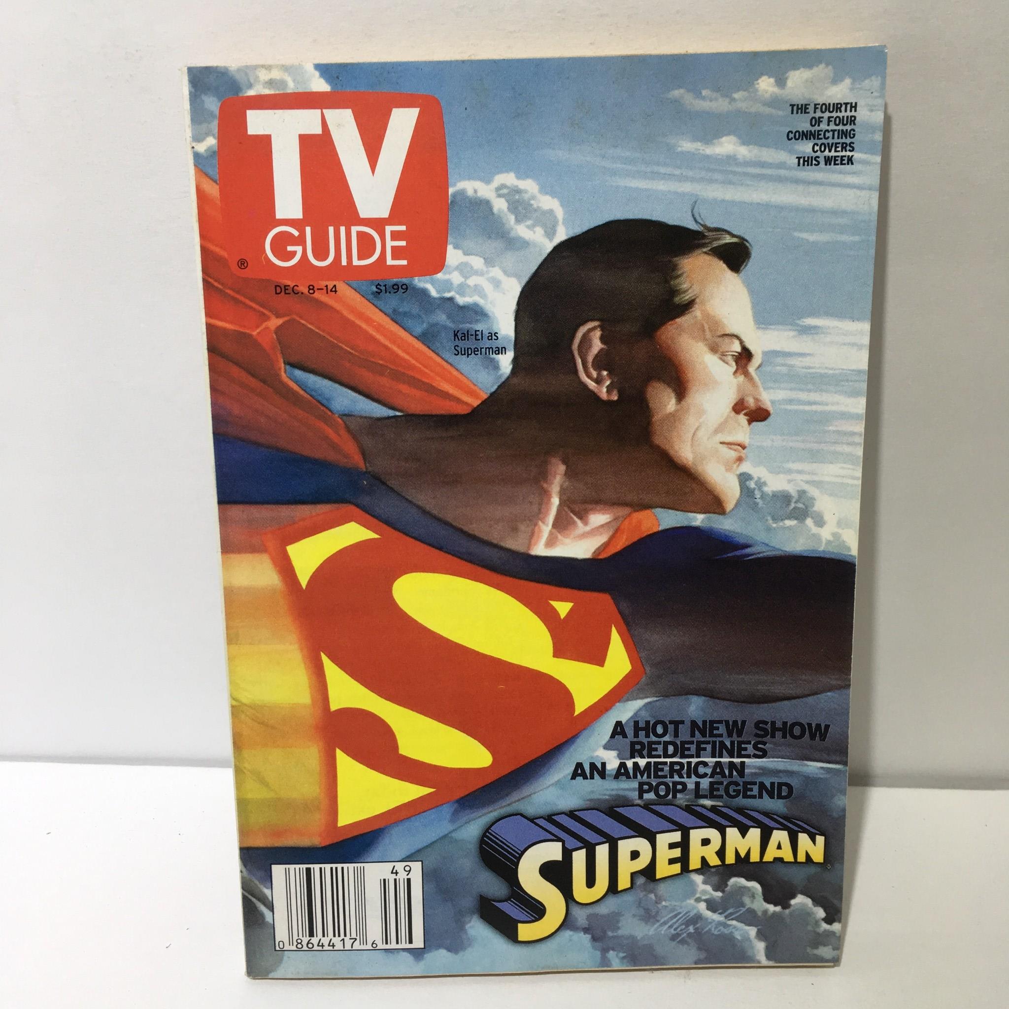 TV Guide Dec 8-14 2001 Superman Kal El Cover