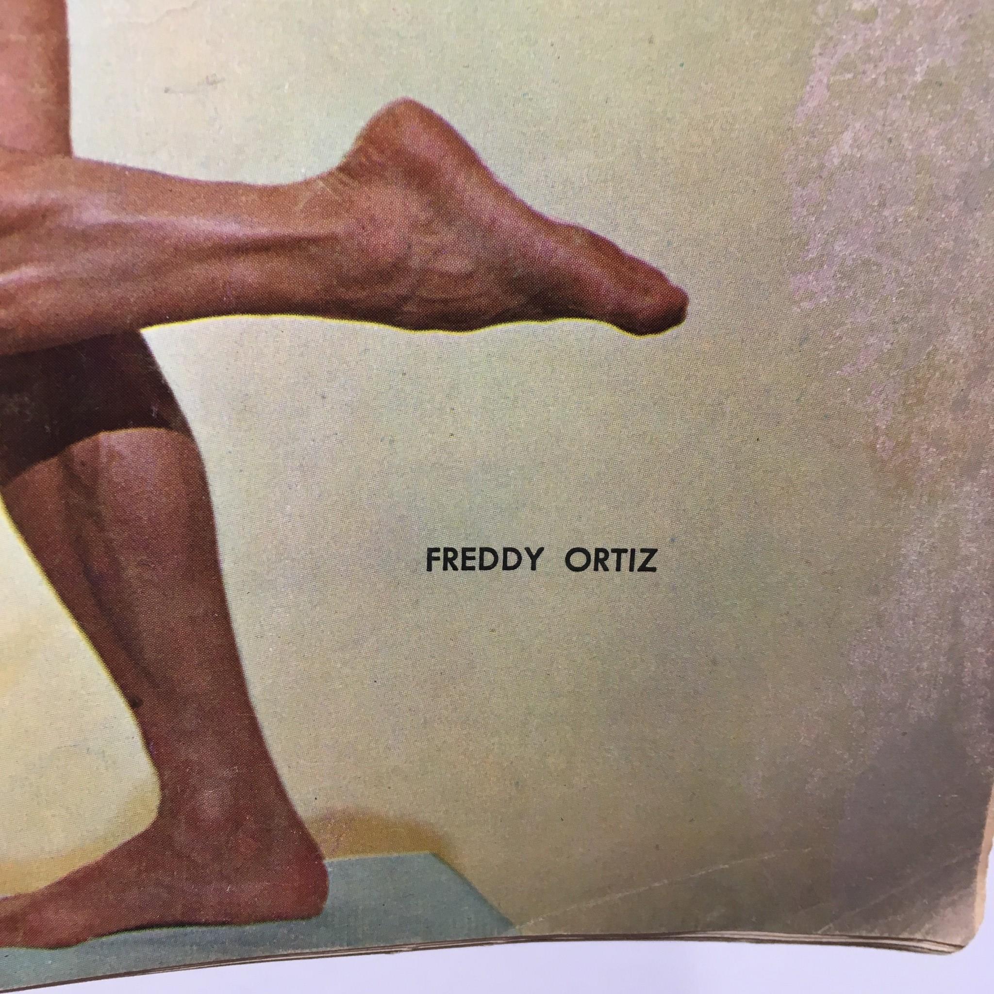 Image of Freddy Ortiz featured in Muscular Development Magazine, January 1967, highlighting the legendary bodybuilder.