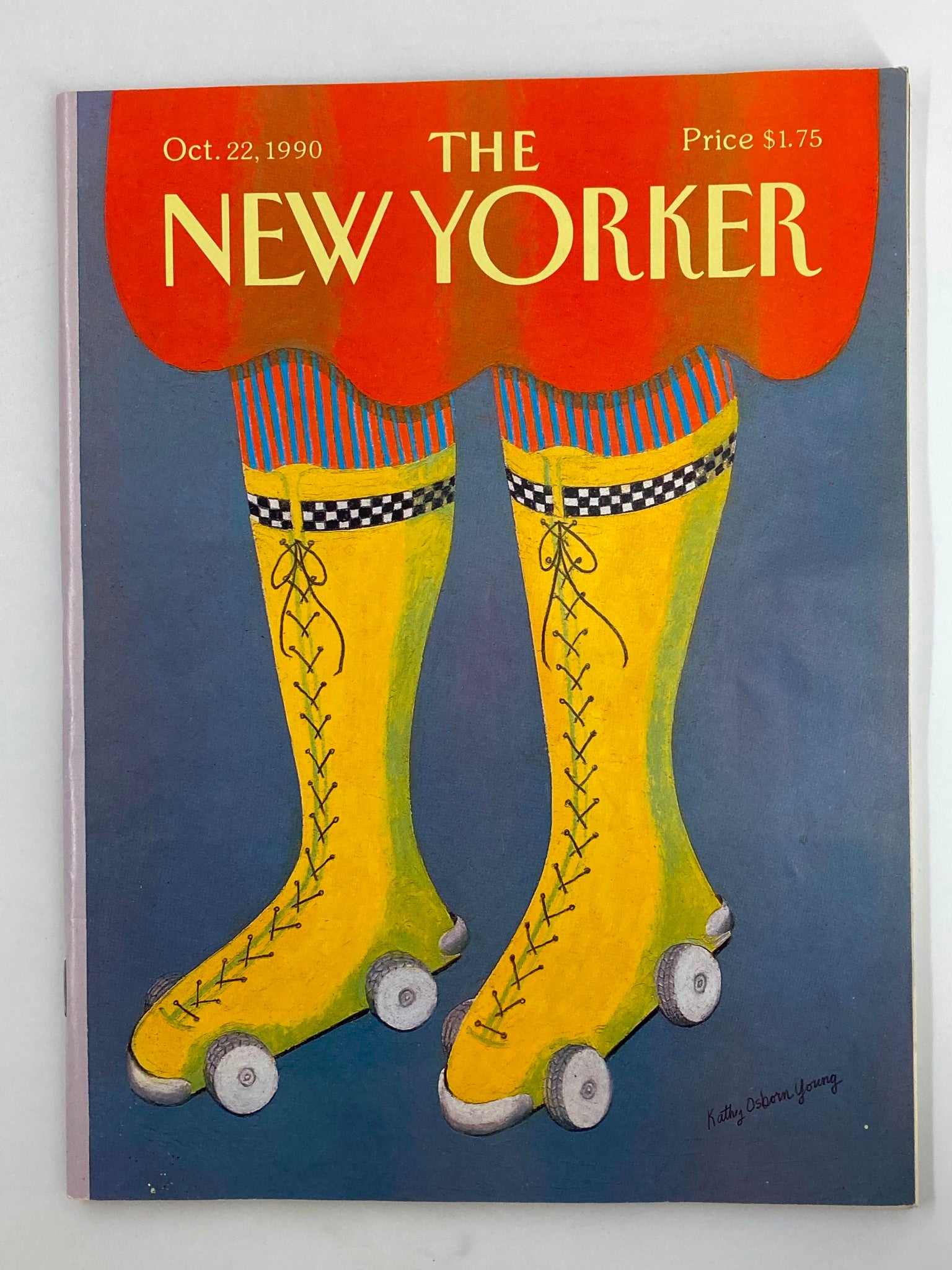 The New Yorker Full Magazine October 22 1990 Skate Socks by Kathy Osborn Young