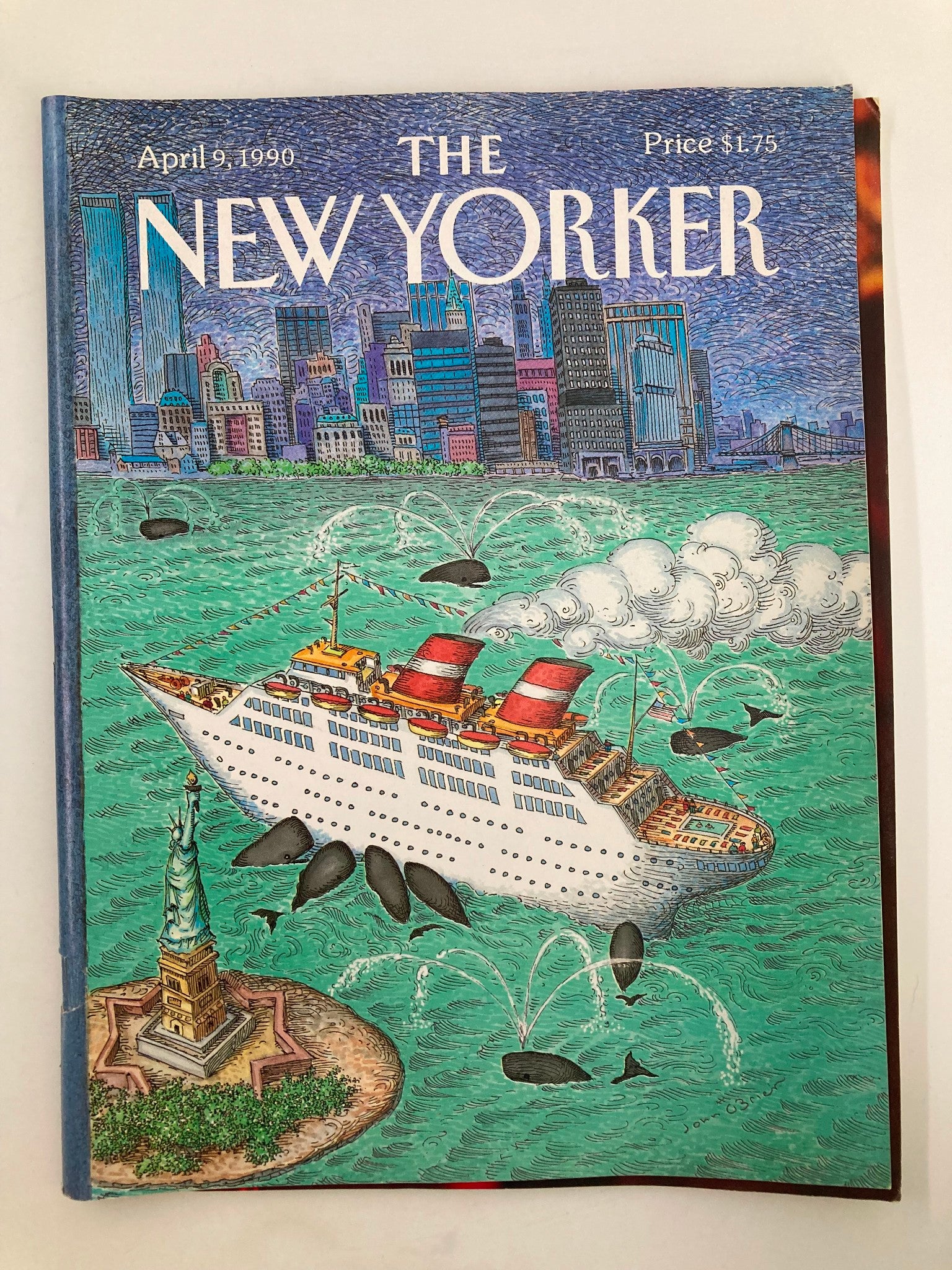 The New Yorker Full Magazine April 9 1990 New York City Cruise by John O'Brien