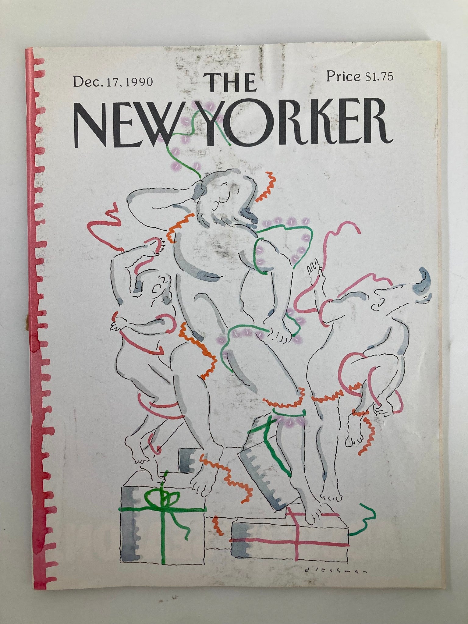 The New Yorker Full Magazine December 17 1990 Model Statue by R. O. Blechman