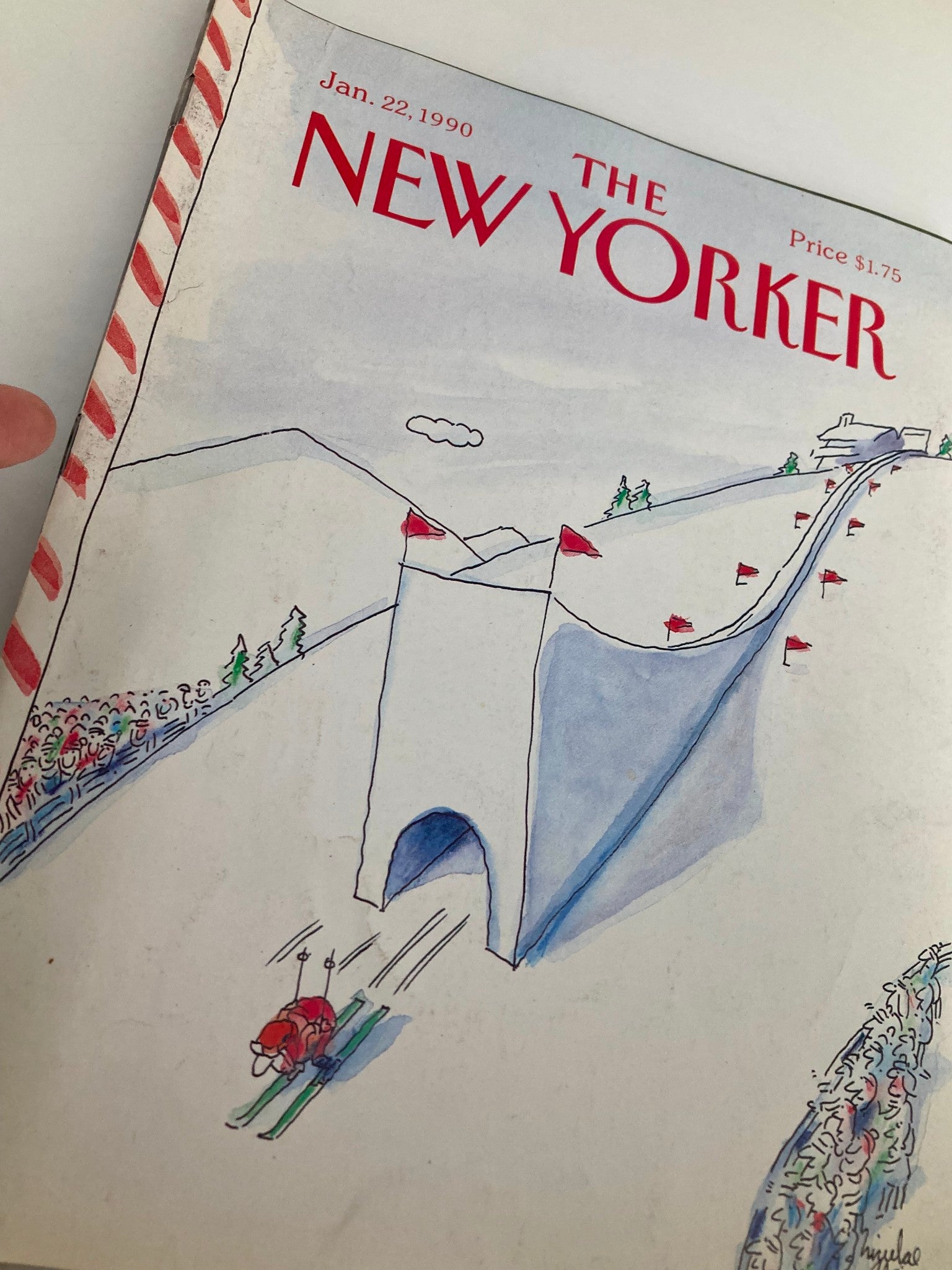 The New Yorker Full Magazine January 22 1990 Skiing Competition by N. Asciu