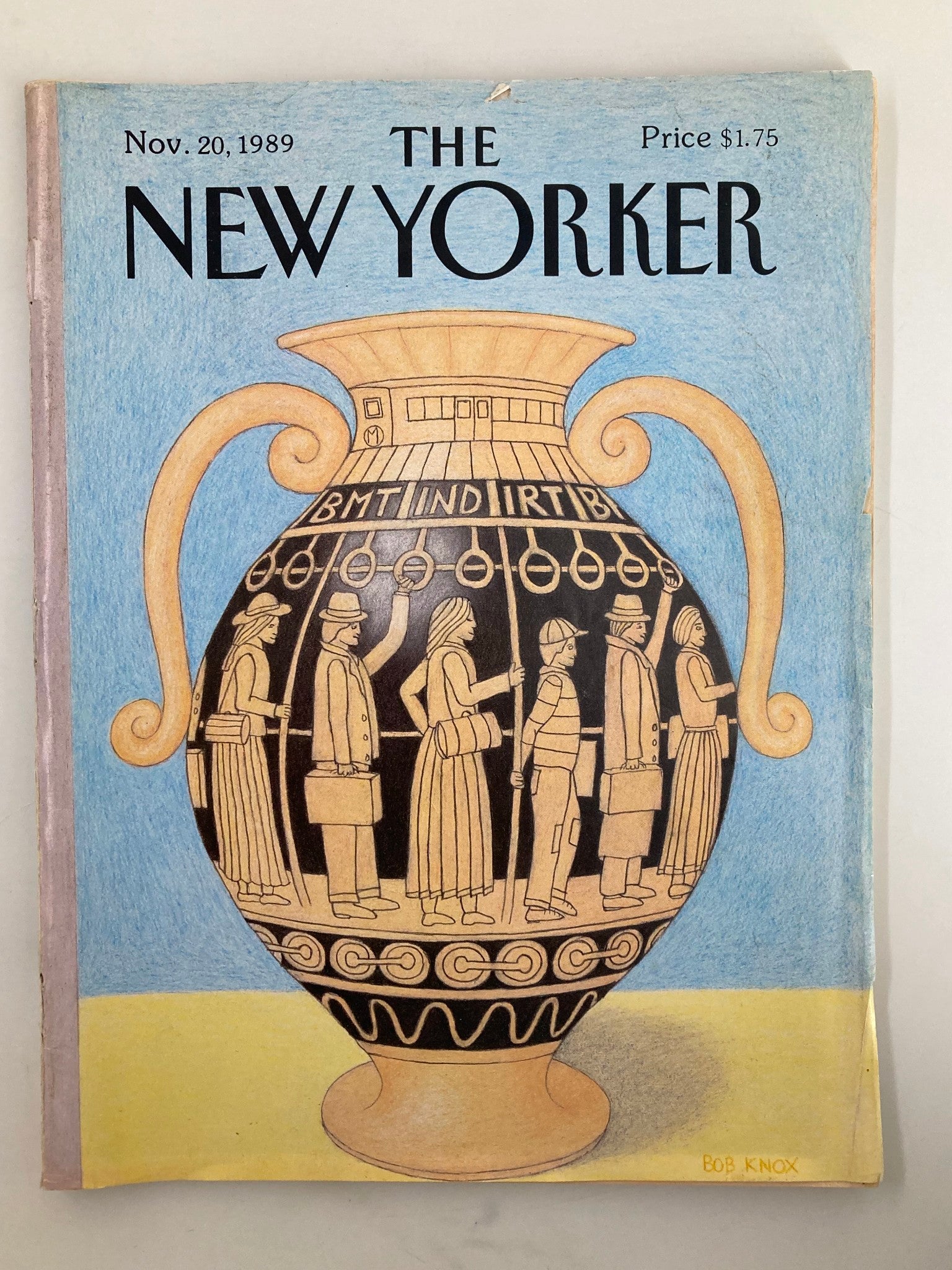 The New Yorker Full Magazine November 20 1989 Tourist Jar by Bob Knox No Label