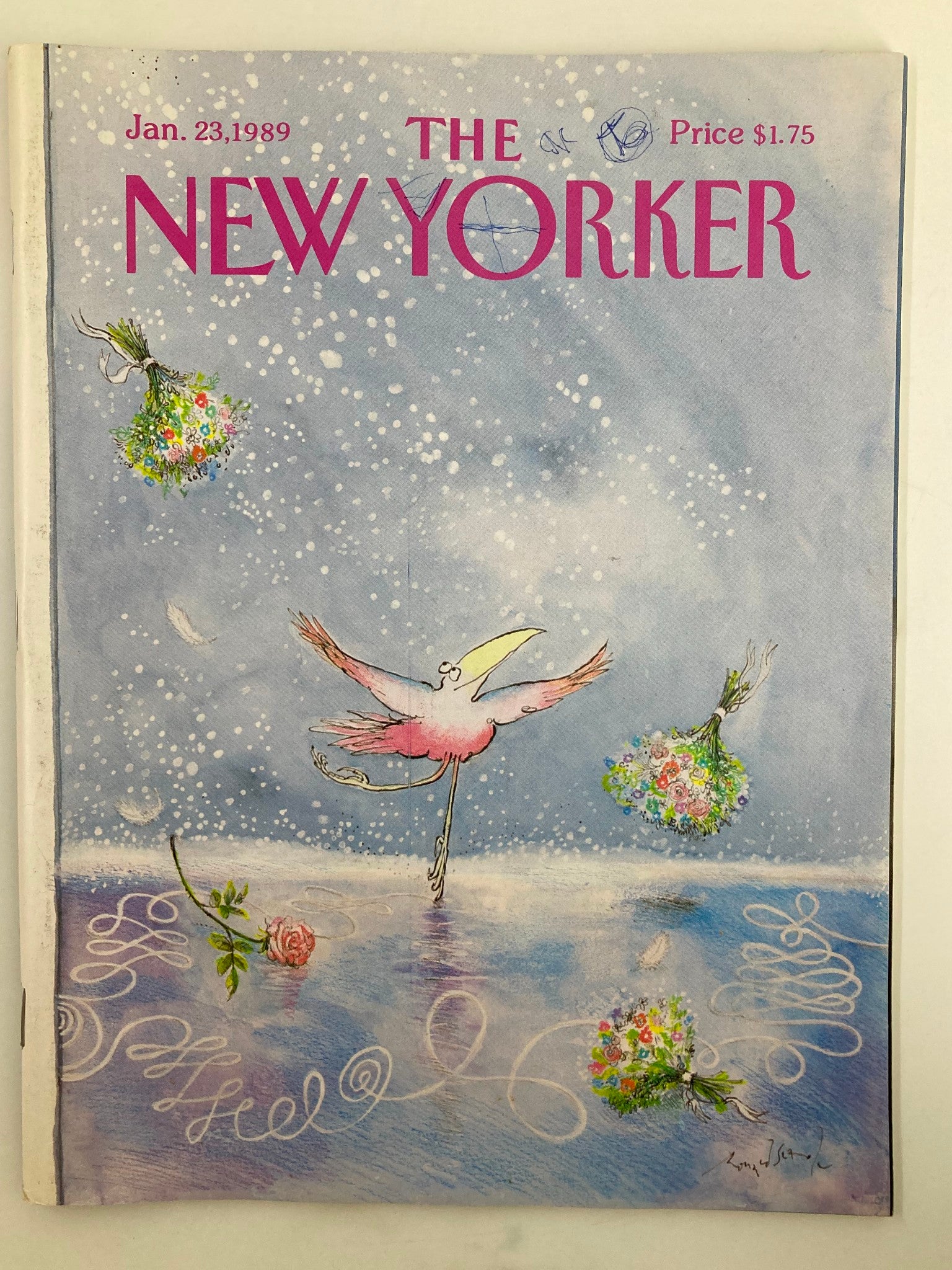 The New Yorker Full Magazine January 23 1989 Flamingo Dance by Ronald Searle