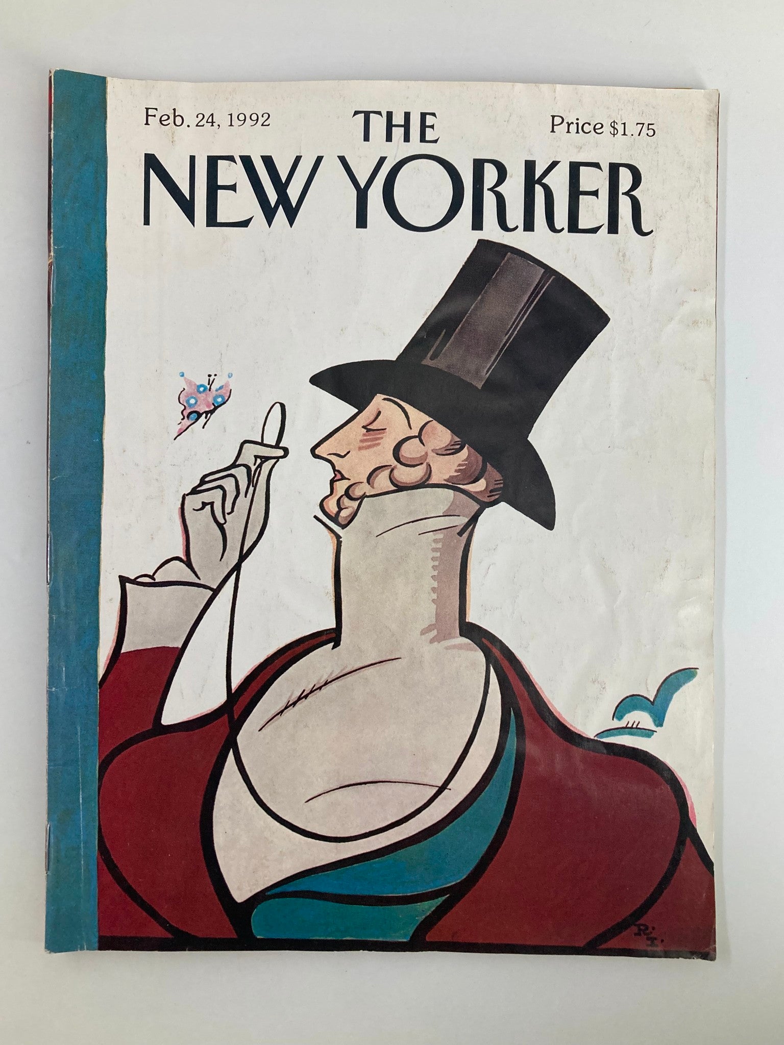 The New Yorker Full Magazine February 24 1992 Eustace Tilley by Rea Irvin