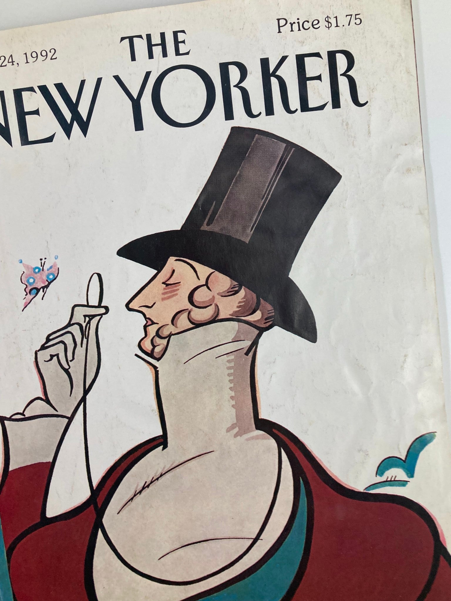 The New Yorker Full Magazine February 24 1992 Eustace Tilley by Rea Irvin