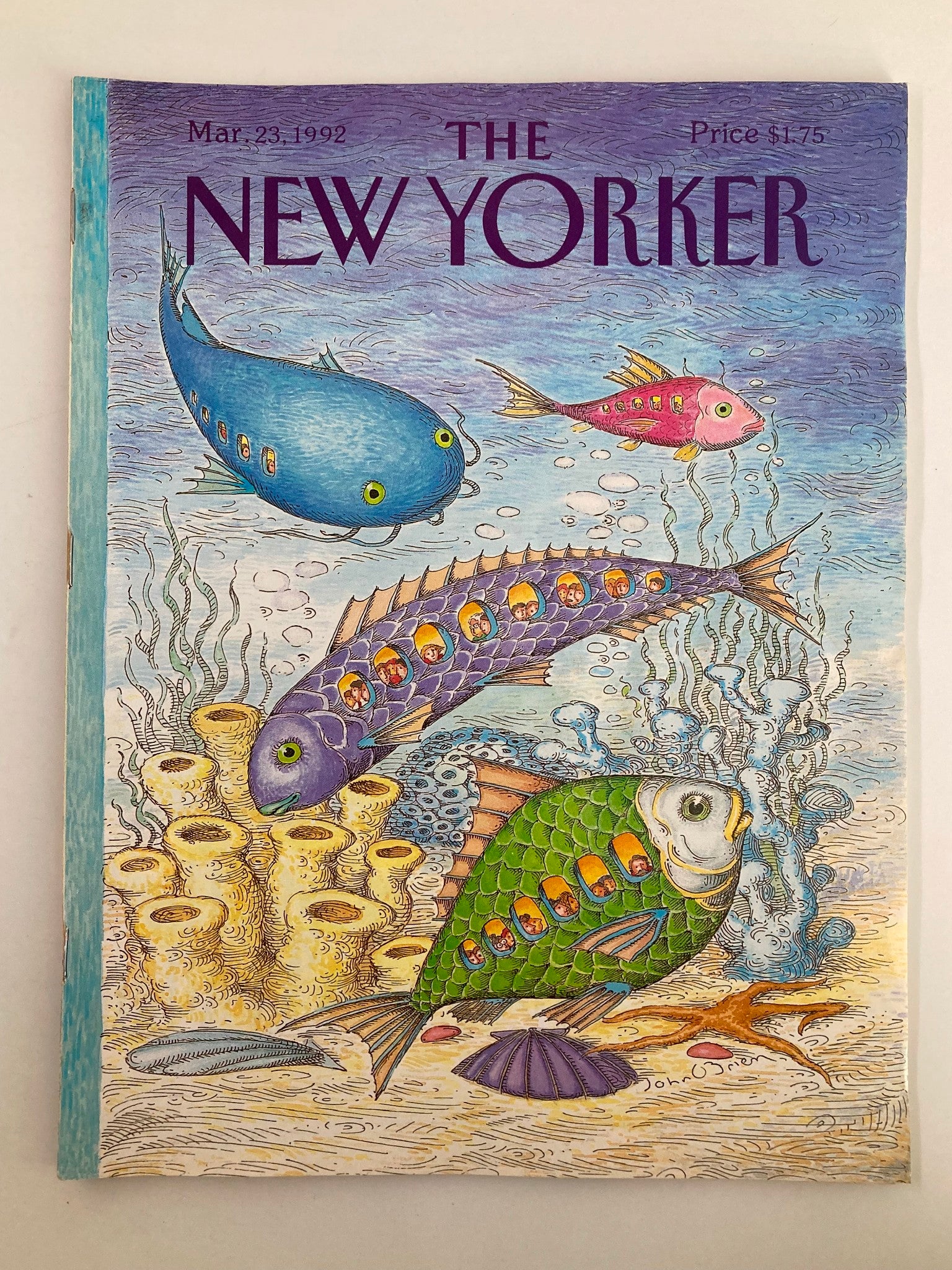 The New Yorker Full Magazine March 23 1992 Underwater Tour by John O'Brien