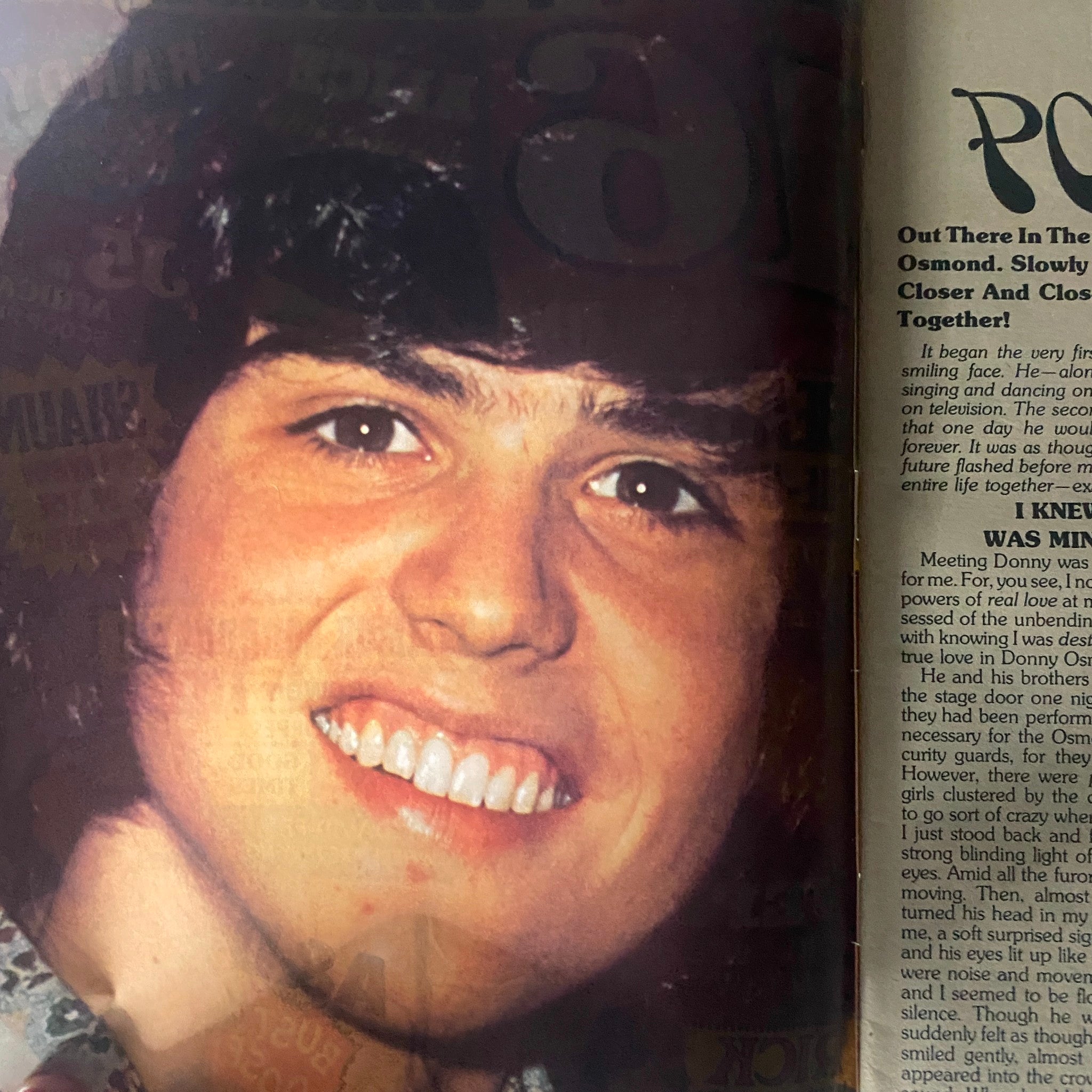 VTG 16 Magazine June 1974 Shaun Cassidy, David Osmond w Poster No Label