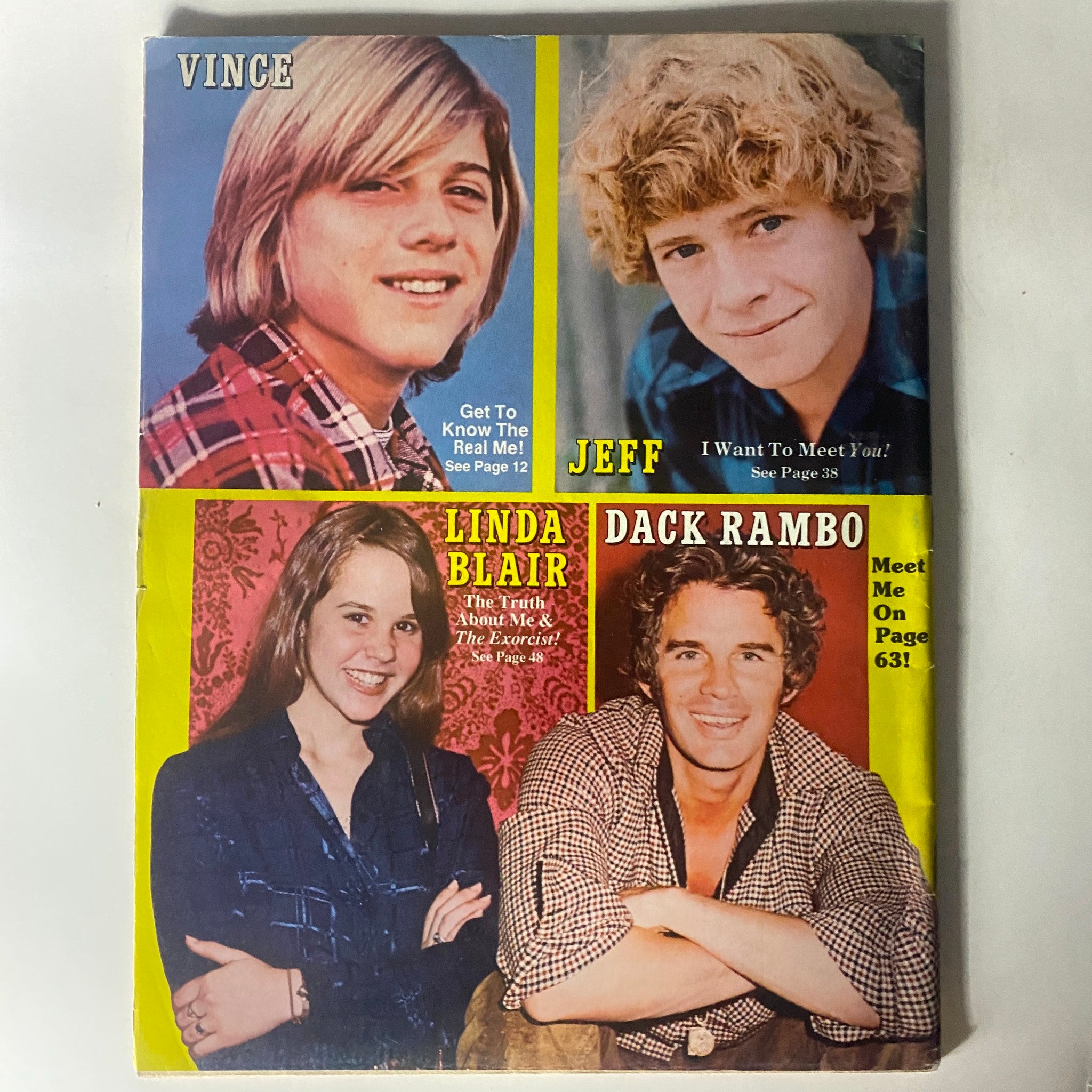 VTG 16 Magazine June 1974 Shaun Cassidy, David Osmond w Poster No Label