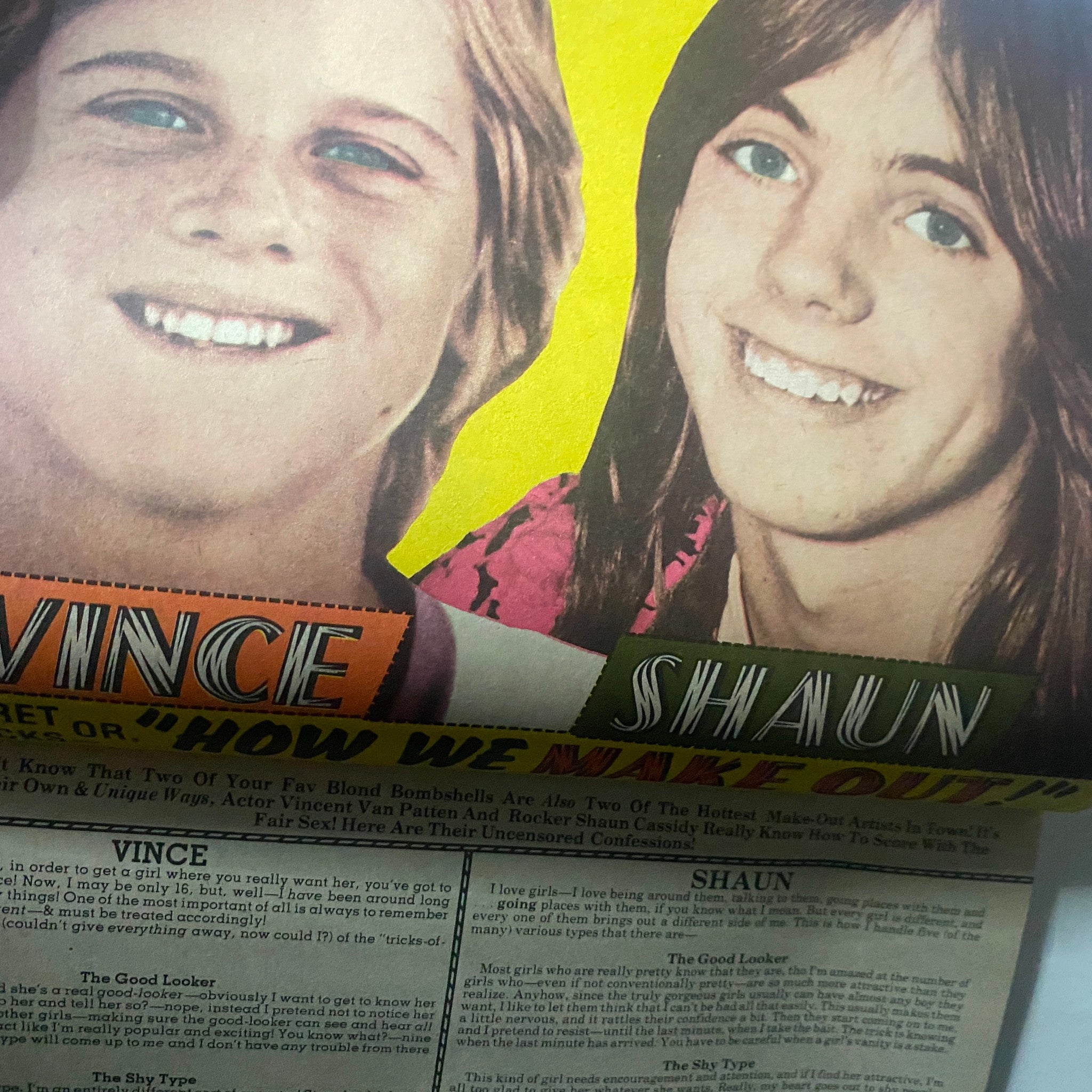 VTG 16 Magazine August 1974 Shaun Cassidy, Randy Mantooth VG w Poster