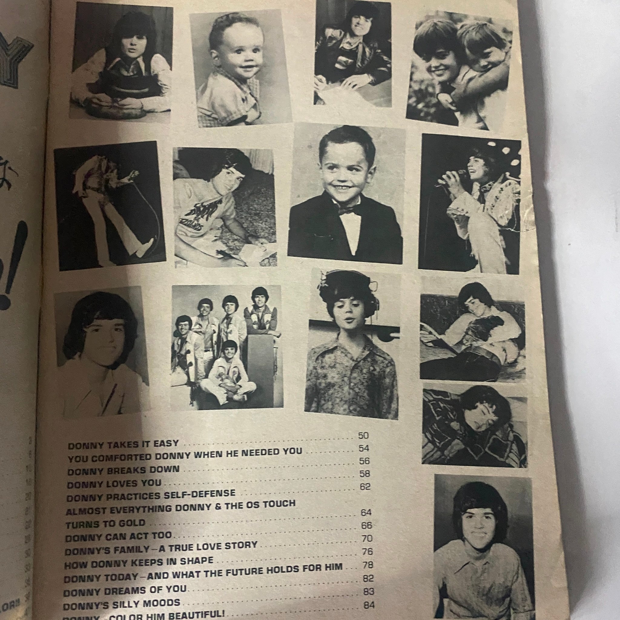 VTG 16 Magazine Summer 1973 No. 2 Summer Special Donny Osmond w Poster No Label