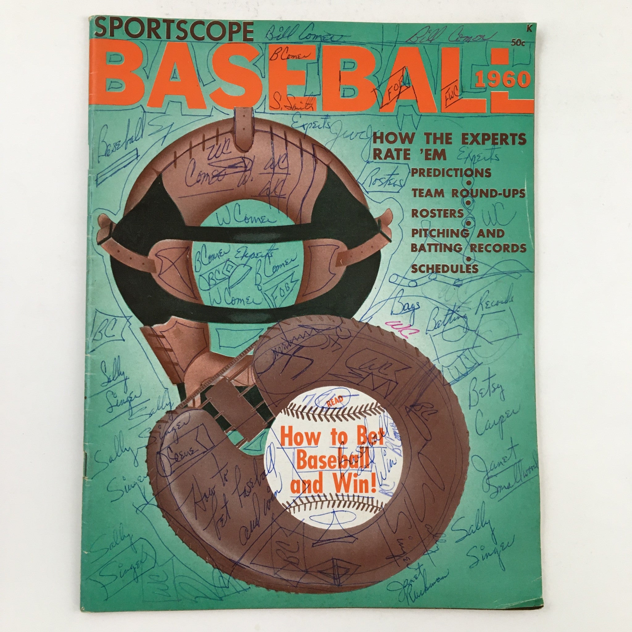 Sportscope Magazine Baseball 1960 How To Bet Baseball and Win No Label