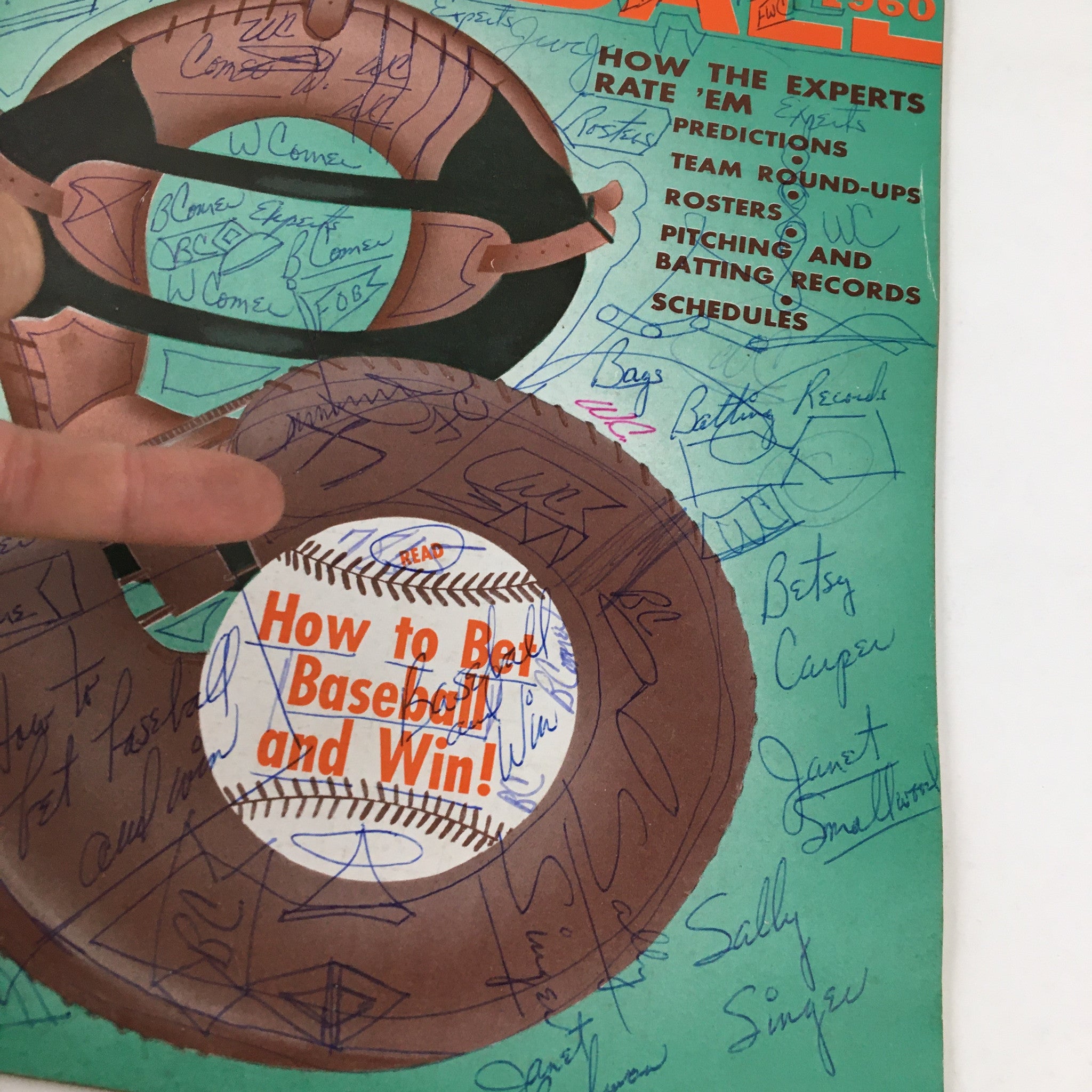 Sportscope Magazine Baseball 1960 How To Bet Baseball and Win No Label