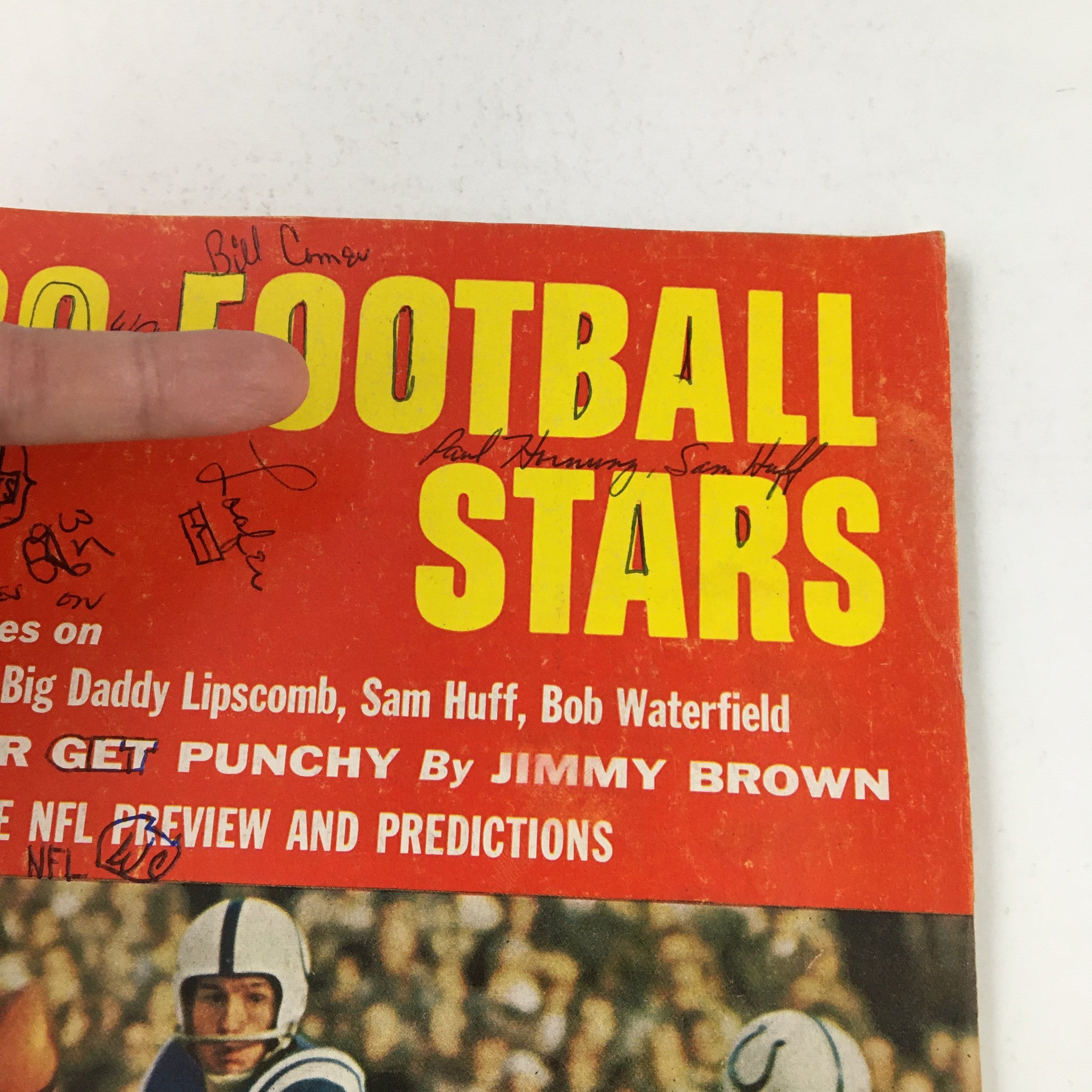 Pro Football Stars Magazine 1960 Johnny Unitas Album & Paul Hornung No Label