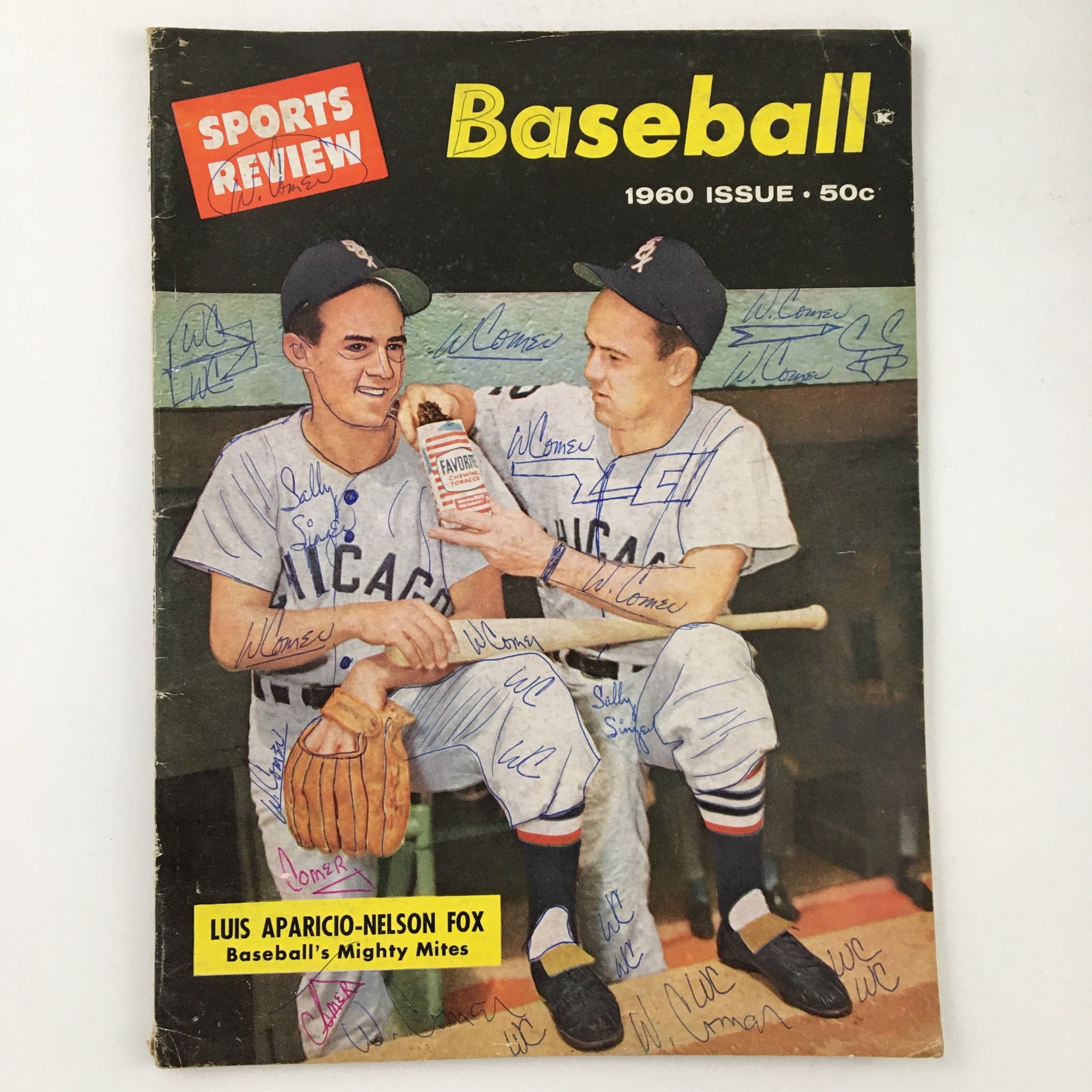 Sports Review Magazine Baseball 1960 Luis Aparicio & Nelson Fox No Label