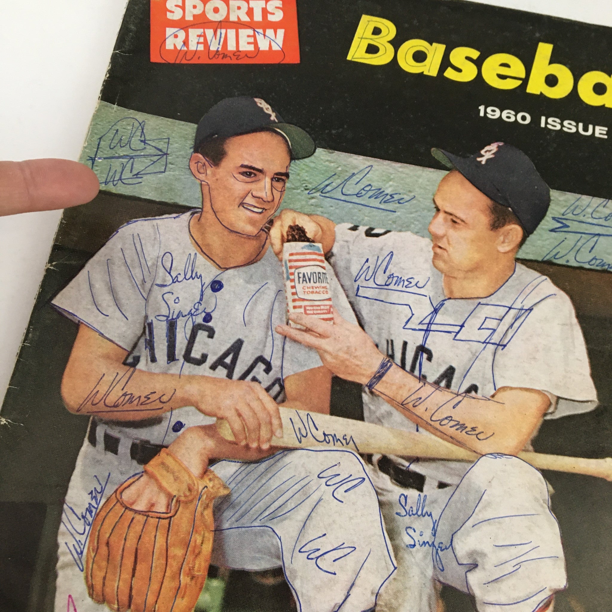 Sports Review Magazine Baseball 1960 Luis Aparicio & Nelson Fox No Label