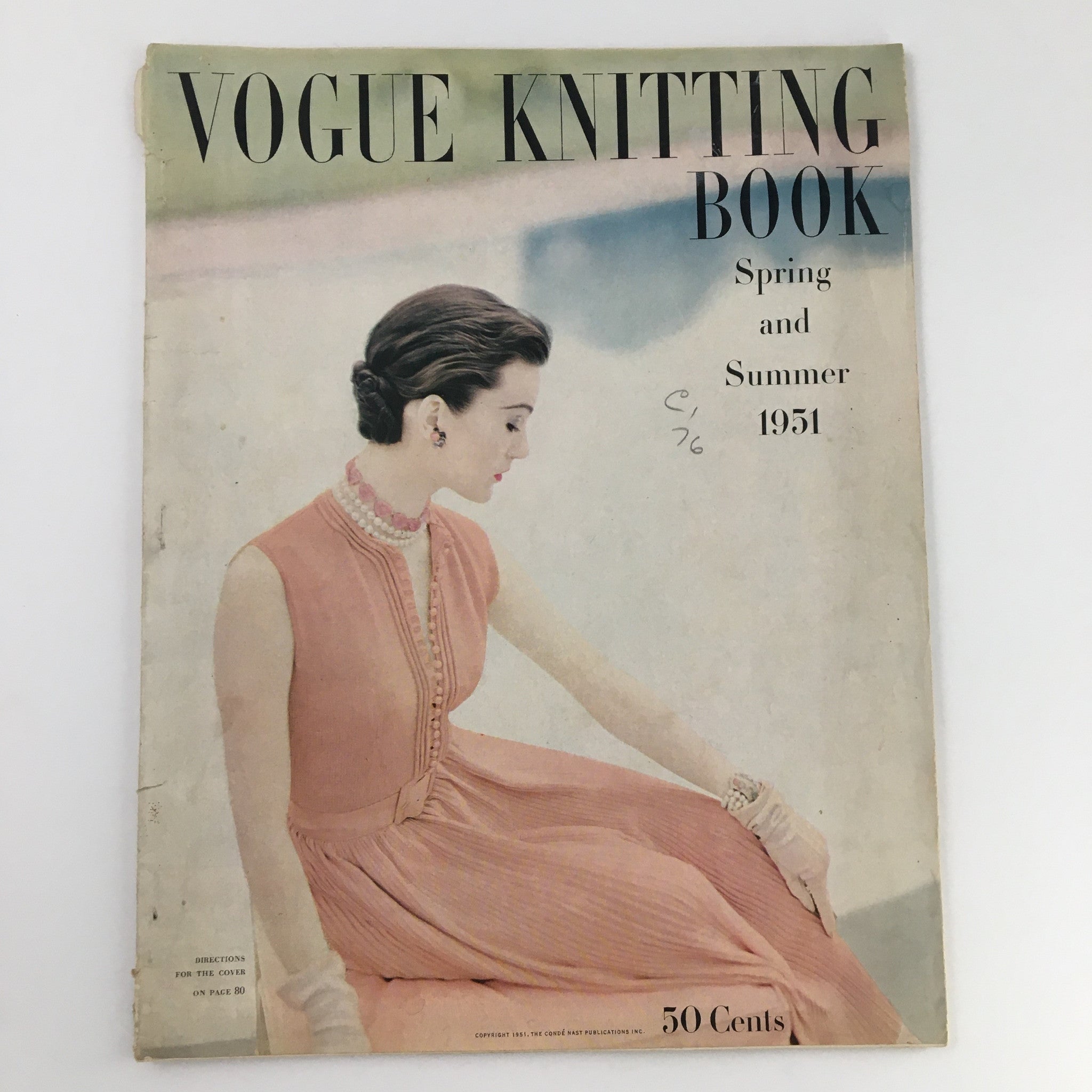 Vogue Knitting Book Spring and Summer 1951 How To Do 'Snuggy-Mocs' No Label