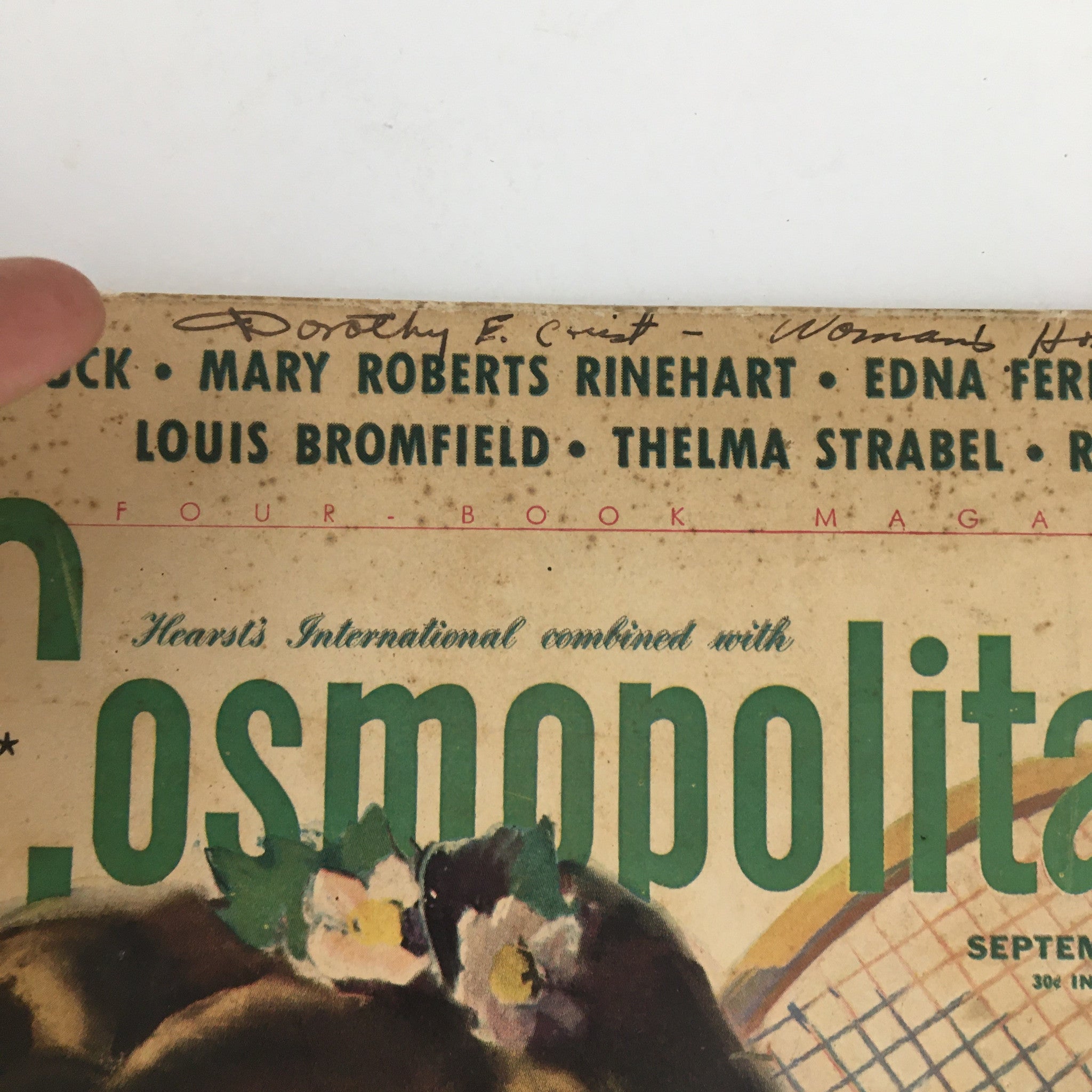 Cosmopolitan Magazine September 1941 Pearl Buck, Mary Roberts Rineheart No Label