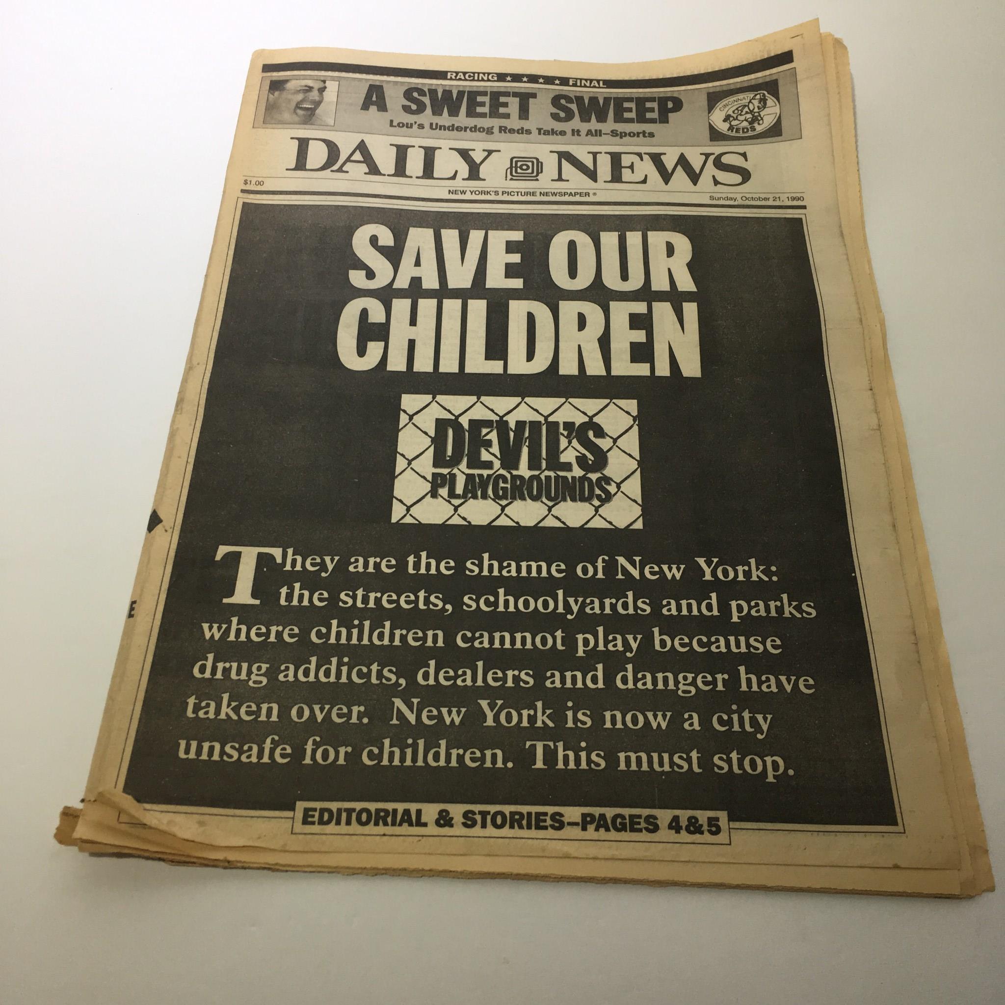 NY Daily News: Oct 21 1990 Save Our Children, Devil's Playgrounds