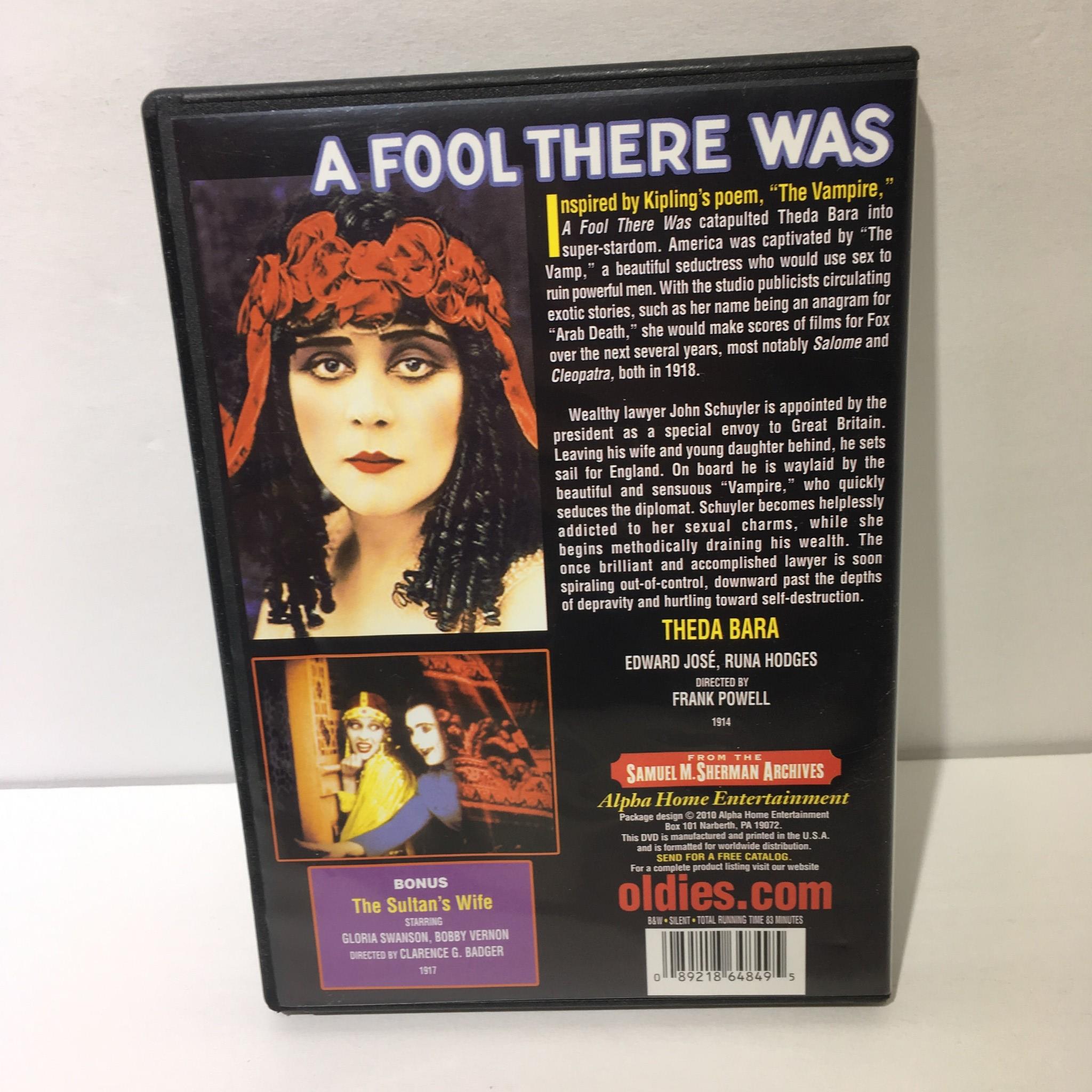 A Fool There Was 2010 DVD