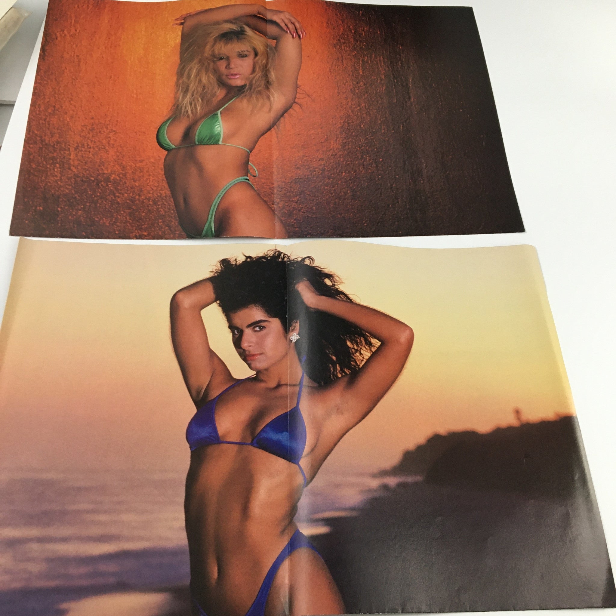 Blast Swimsuit Posters Magazine September 1988 Brook, Brandi & Monique No Label