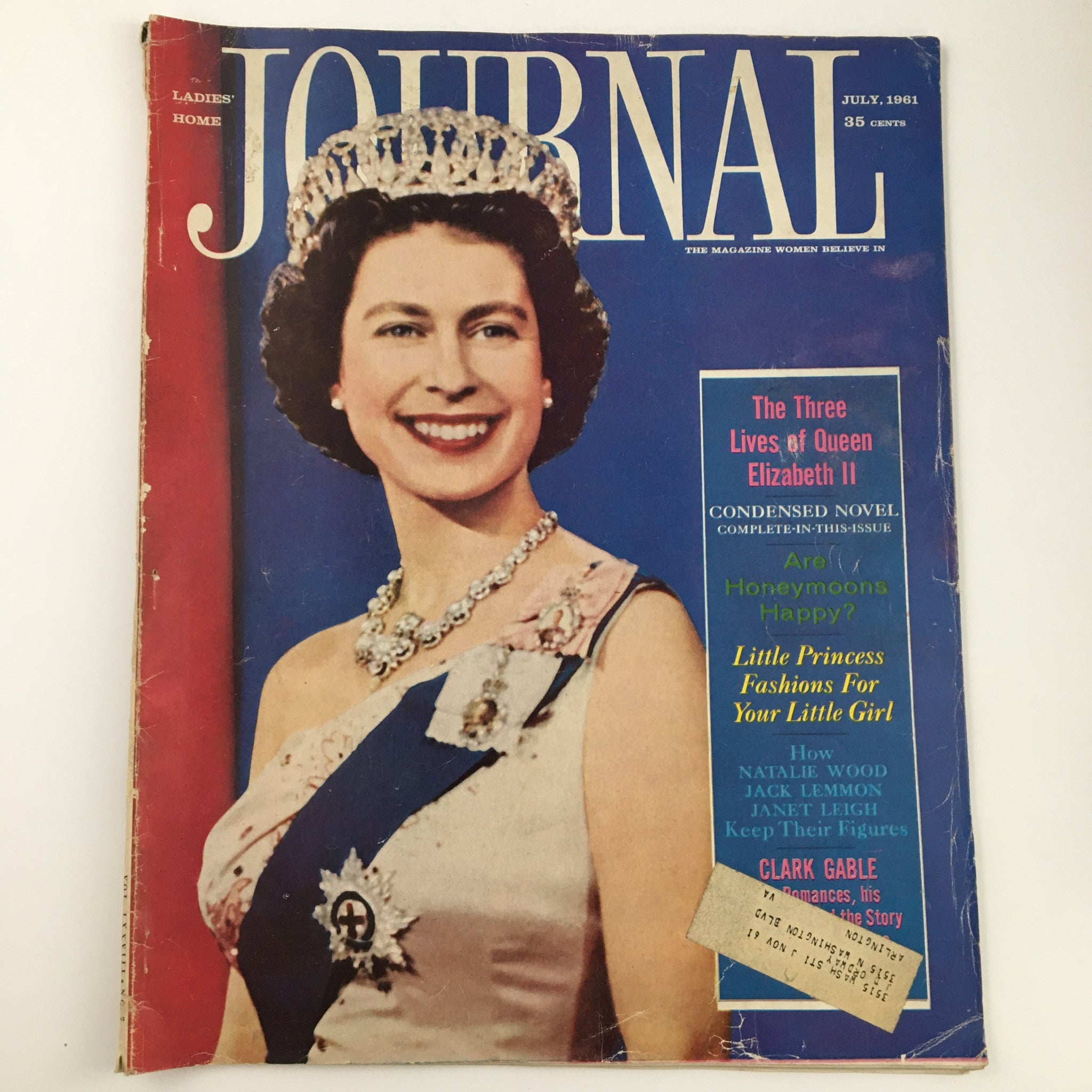 Ladies' Home Journal Magazine July 1961 The Three Lives of Queen Elizabeth II