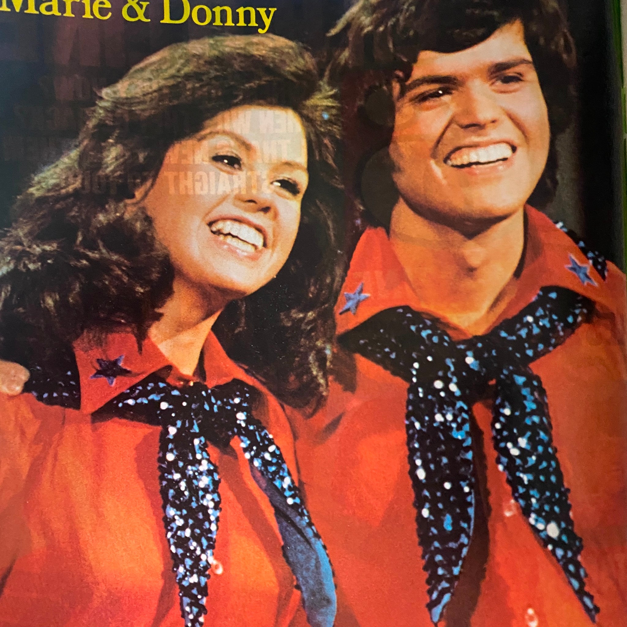 VTG 16 Magazine January 1977 Donny & Marie, Peter Frampton VG w Poster No Label