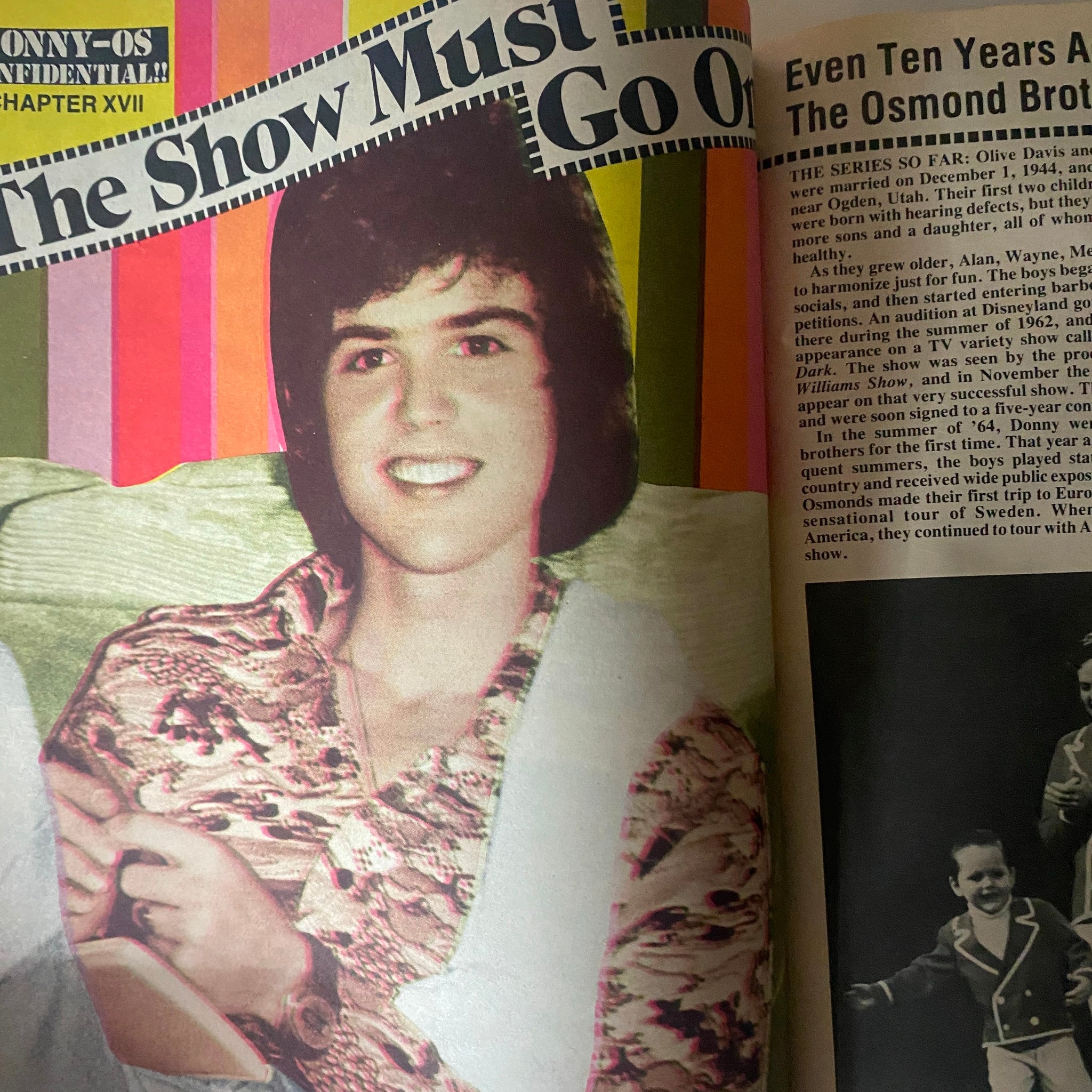 VTG 16 Magazine April 1975 Tony, Dawn & Mac Caught Together VG w Poster No Label