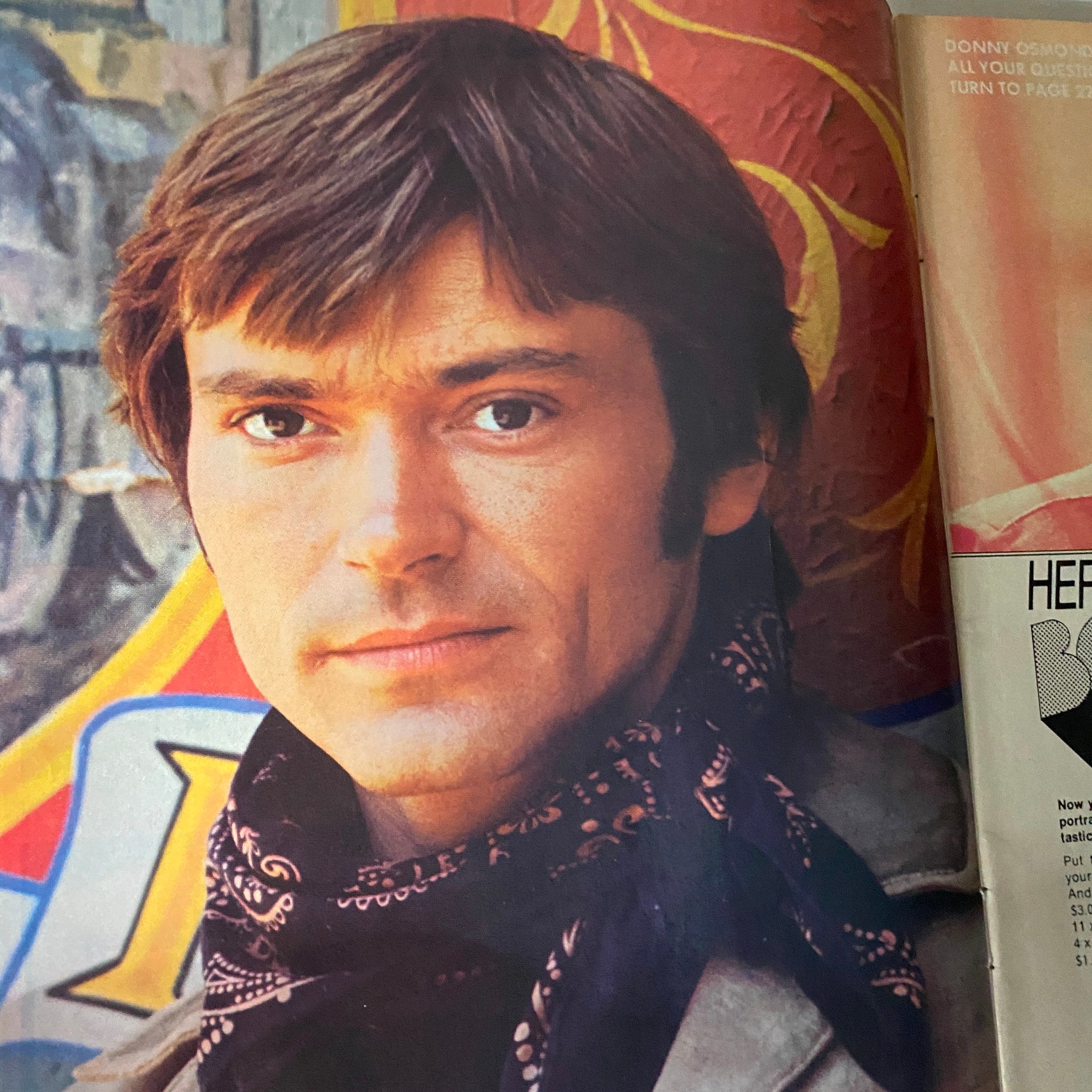 VTG Flip Teen Magazine November 1971 David Cassidy VG w Poster No Label