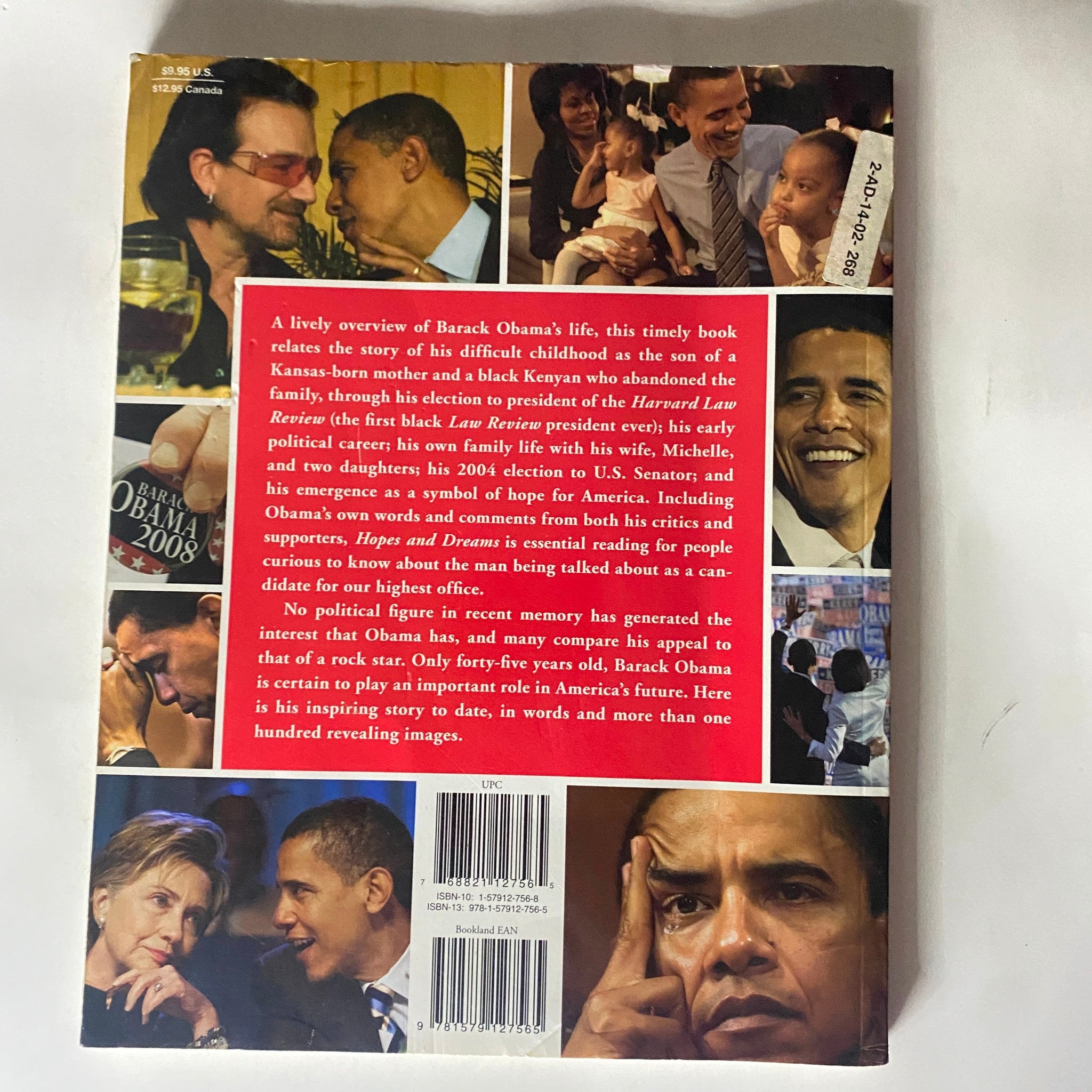 2007 Hopes and Dreams: The Story of Barack Obama Book by Steve Dougherty