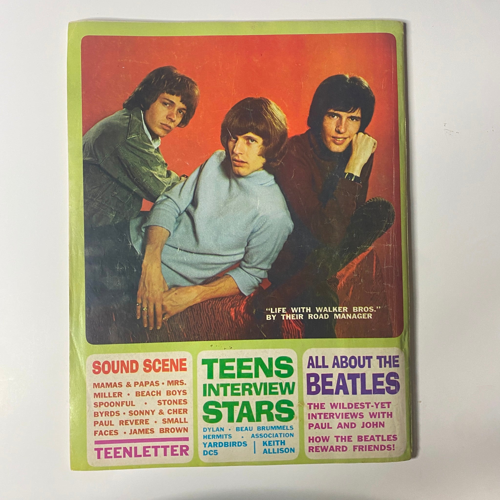 Back cover of Datebook Magazine September 1966 Vol 5 No. 8, featuring a commentary on various music stars and cultural topics.