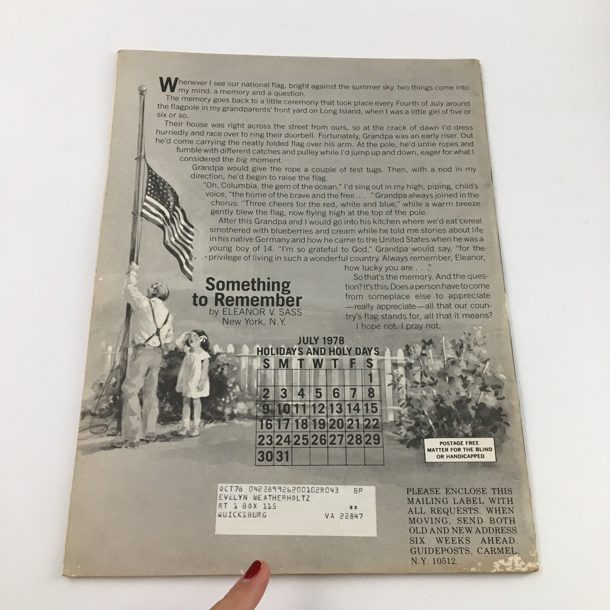 Guideposts Magazine July 1978 Dr. William Wilson Duke University Psychiatry