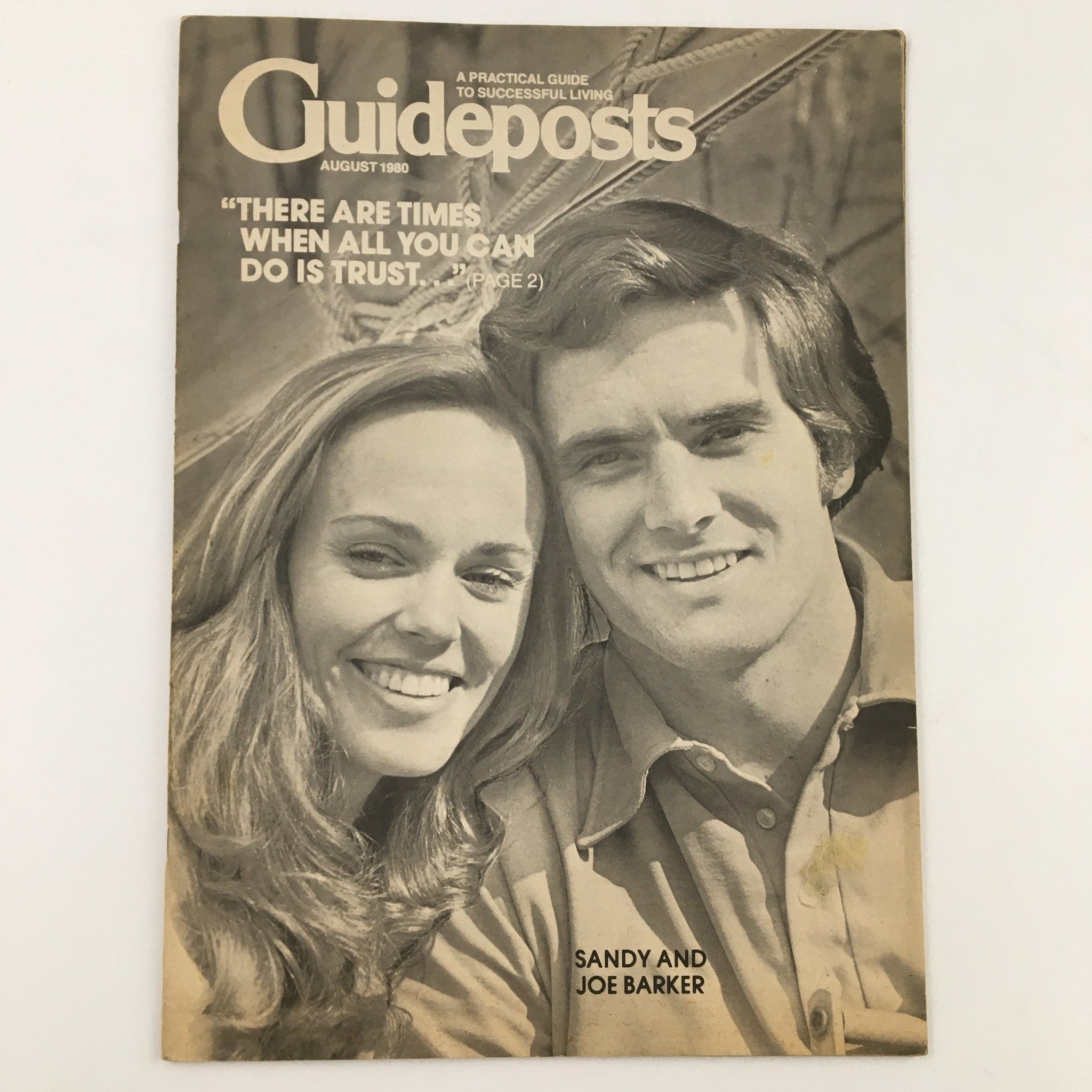 Guideposts Magazine August 1980 Husband & Wife Sandy and Joe Barker