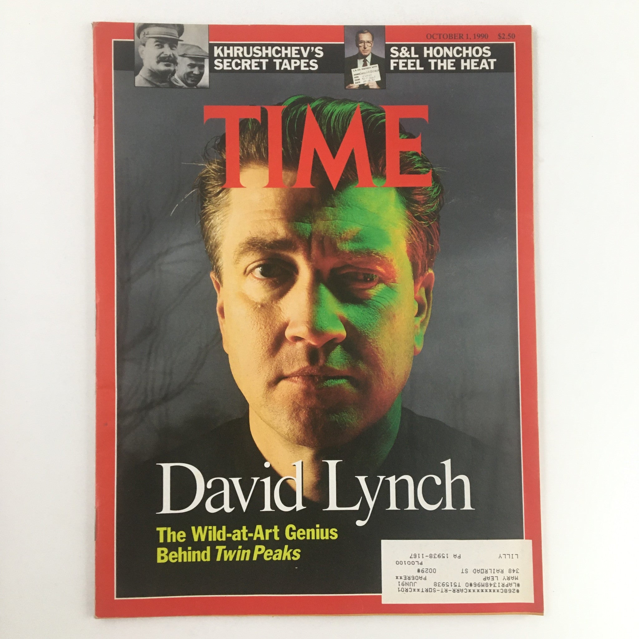 Time Magazine October 1 1990 Vol. 136 No. 14 David Lynch The Wild-at-Art Genius