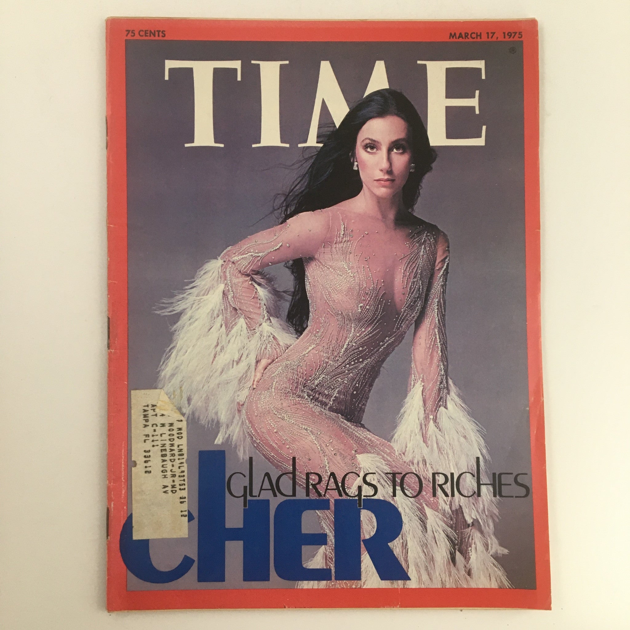 Time Magazine March 17 1975 Vol. 105 No. 11 Cher in Glad Rags to Riches