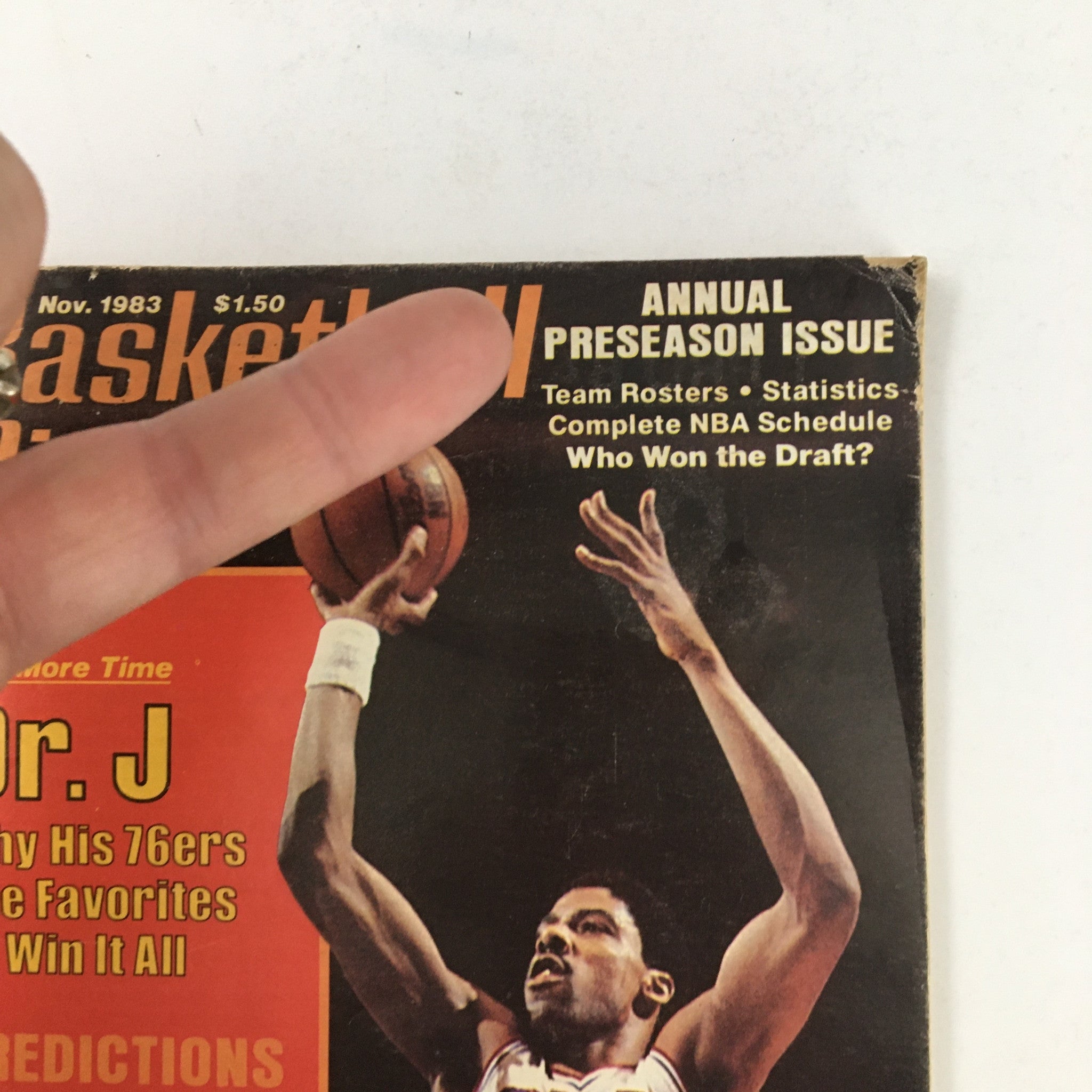 Basketball Digest Magazine November 1983 NBA 7ers Julius Erving No Label