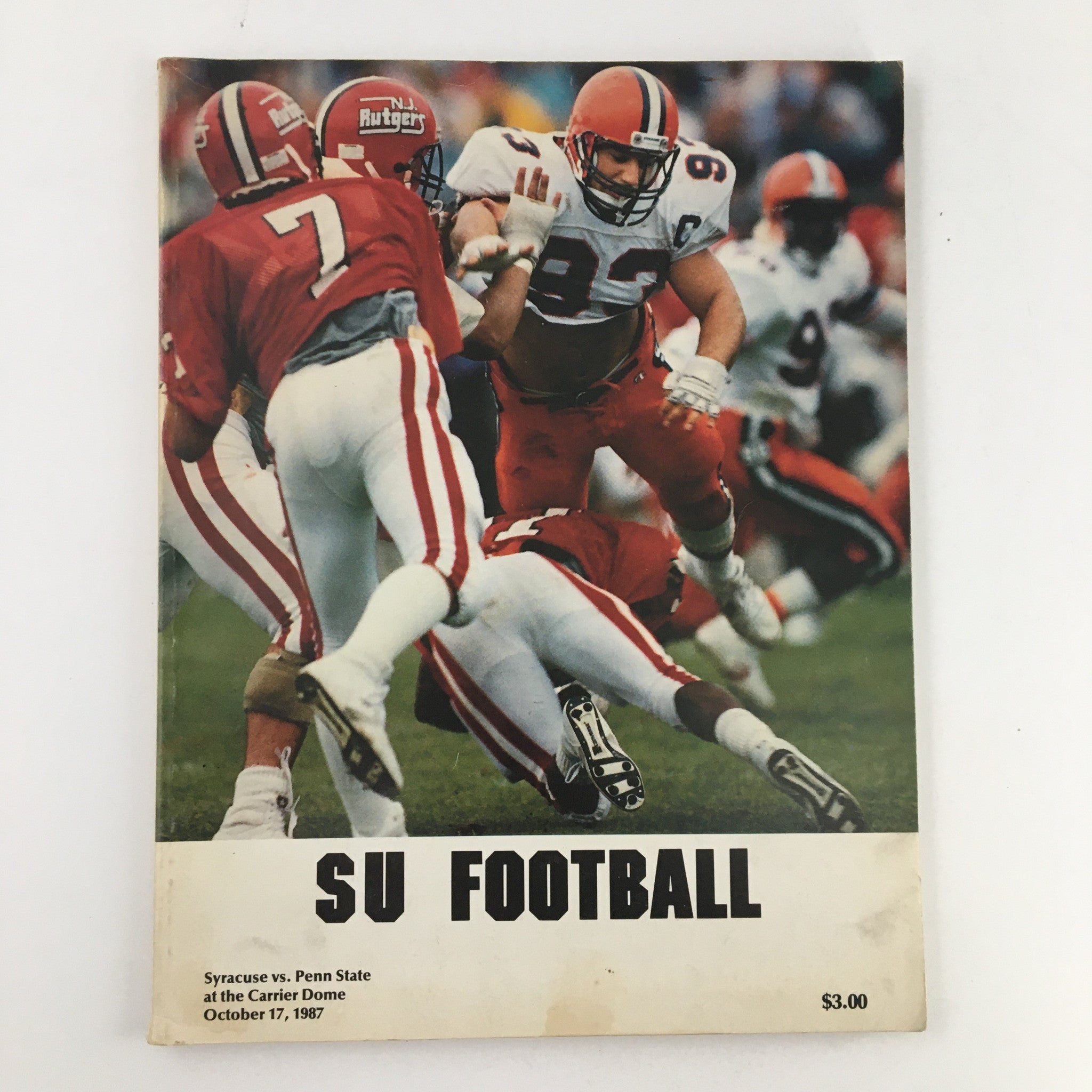 1987 Syracuse University vs Penn State Football Statistics at the Carrier Dome