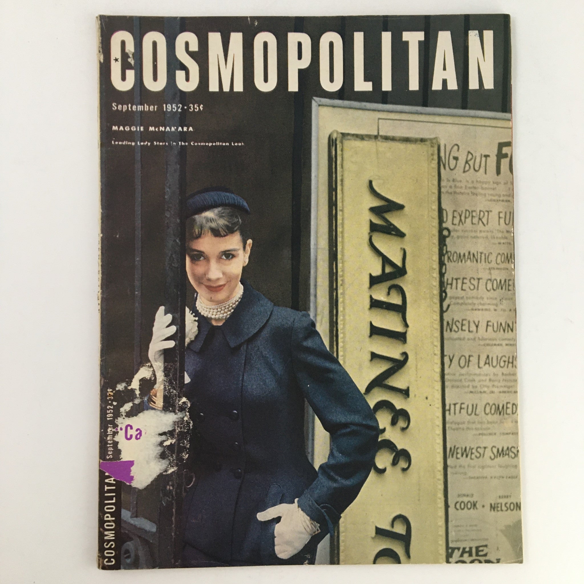 Cosmopolitan Magazine September 1952 Maggie McNamara Leading Lady Stars