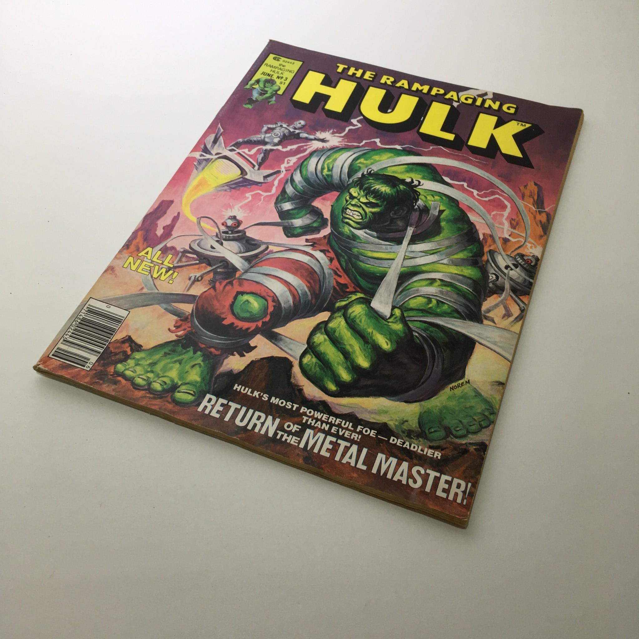 The Rampaging Hulk #3 1977 Return of the Metal Master