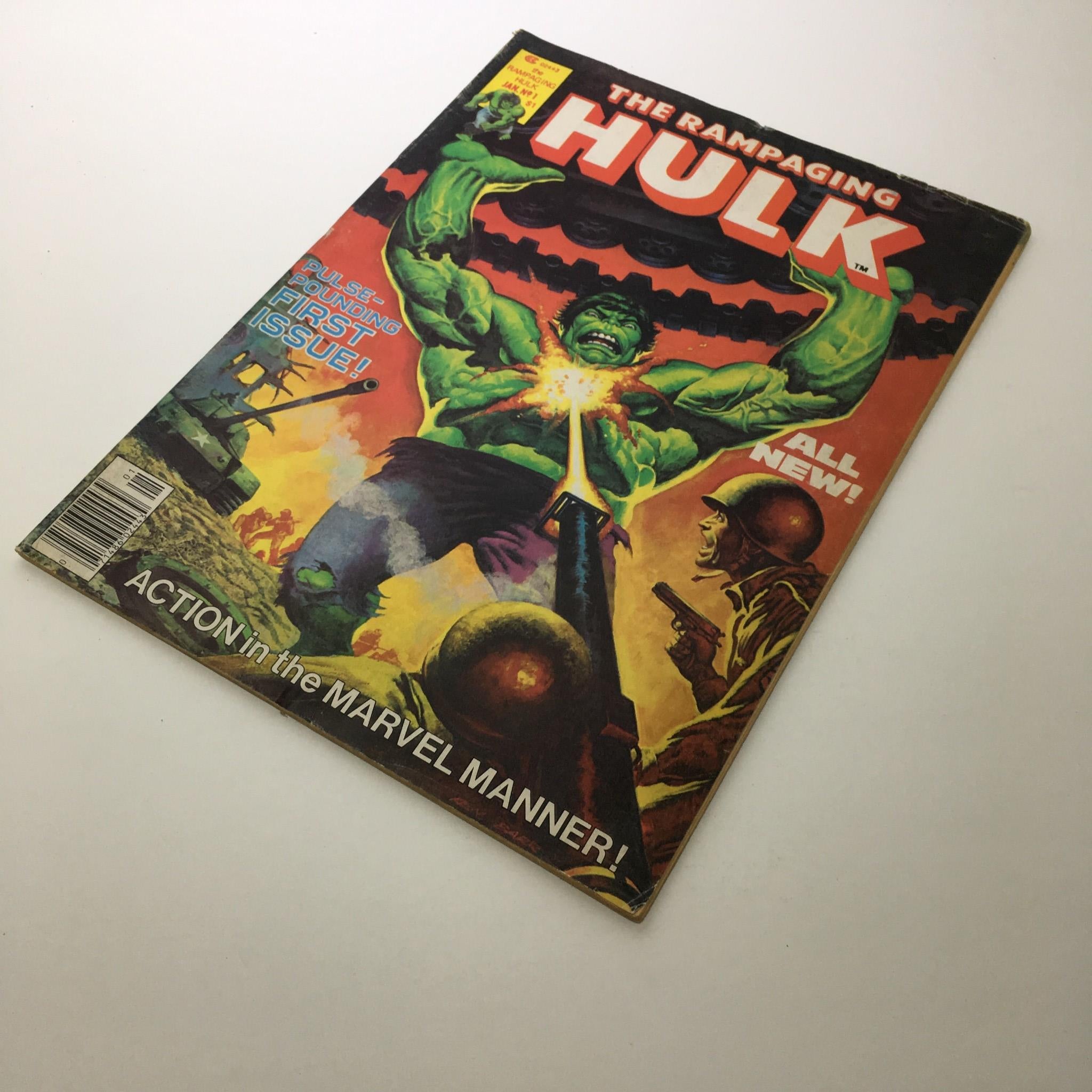 Stan Lee Presents: The Rampaging Hulk Jan No. 1 Action in the Marvel Manner!