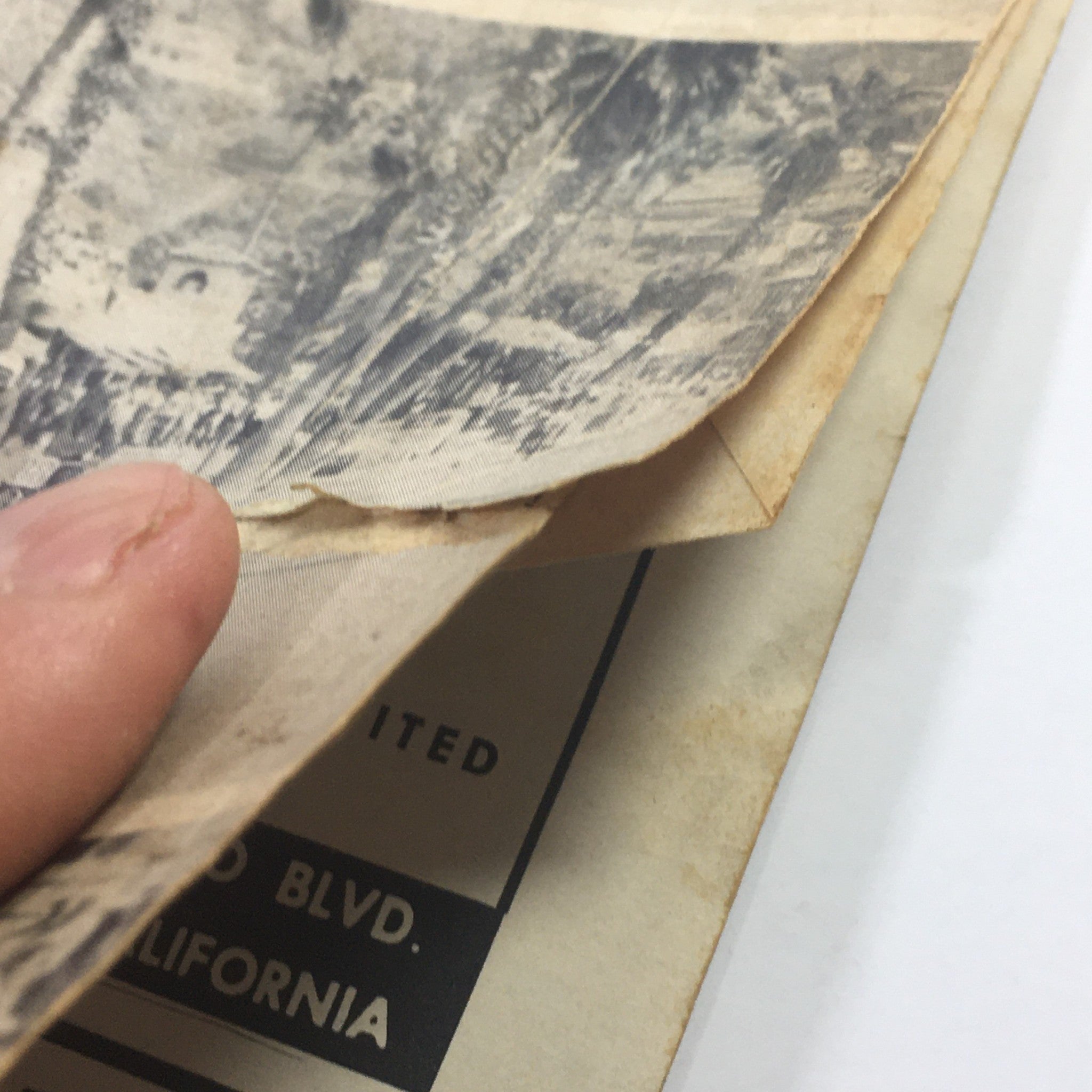 Close-up detail of the VTG Cycle Magazine July 1958, showing the vintage paper texture and condition, highlighting its antique charm for motorcycle enthusiasts.